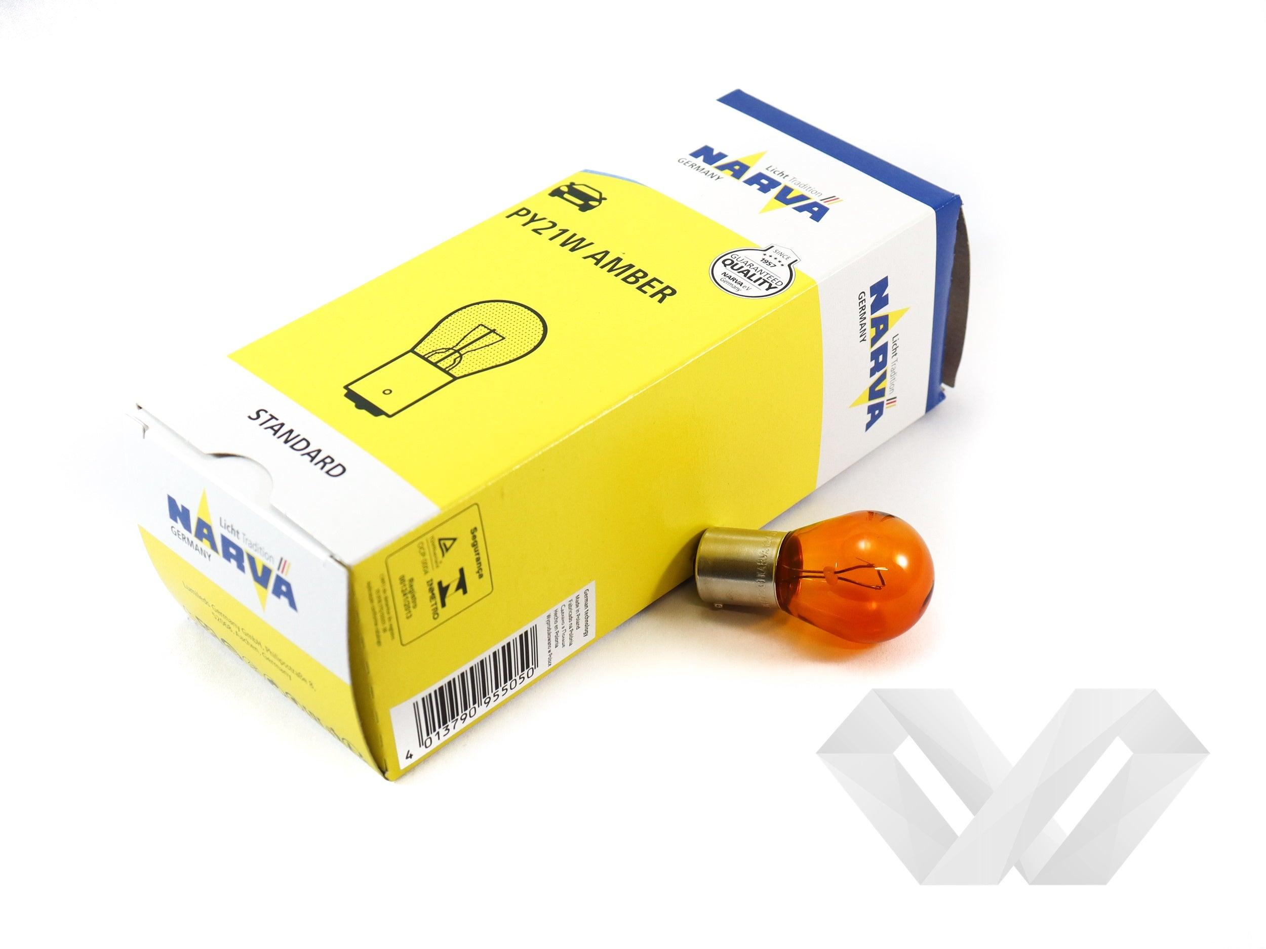 Bec semnalizare portocaliu Narva, 12V PY21W