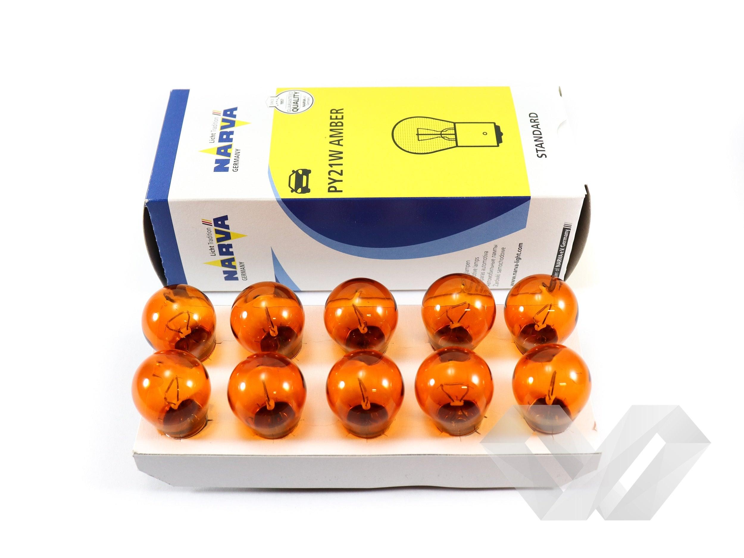 Bec semnalizare portocaliu Narva, 12V PY21W