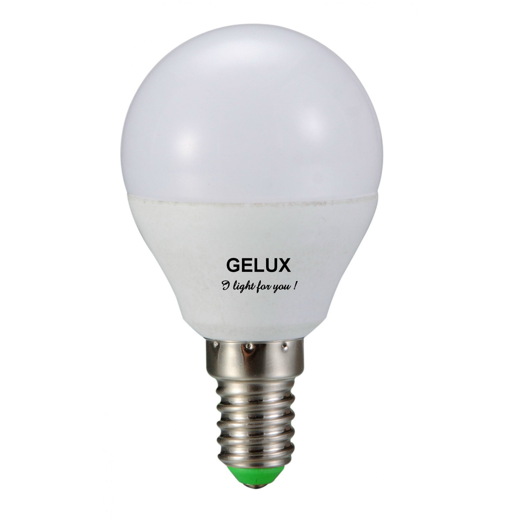 Bec LED Sferic 5W E14 ECOLED, echivalent 40W lumina calda, Gelux
