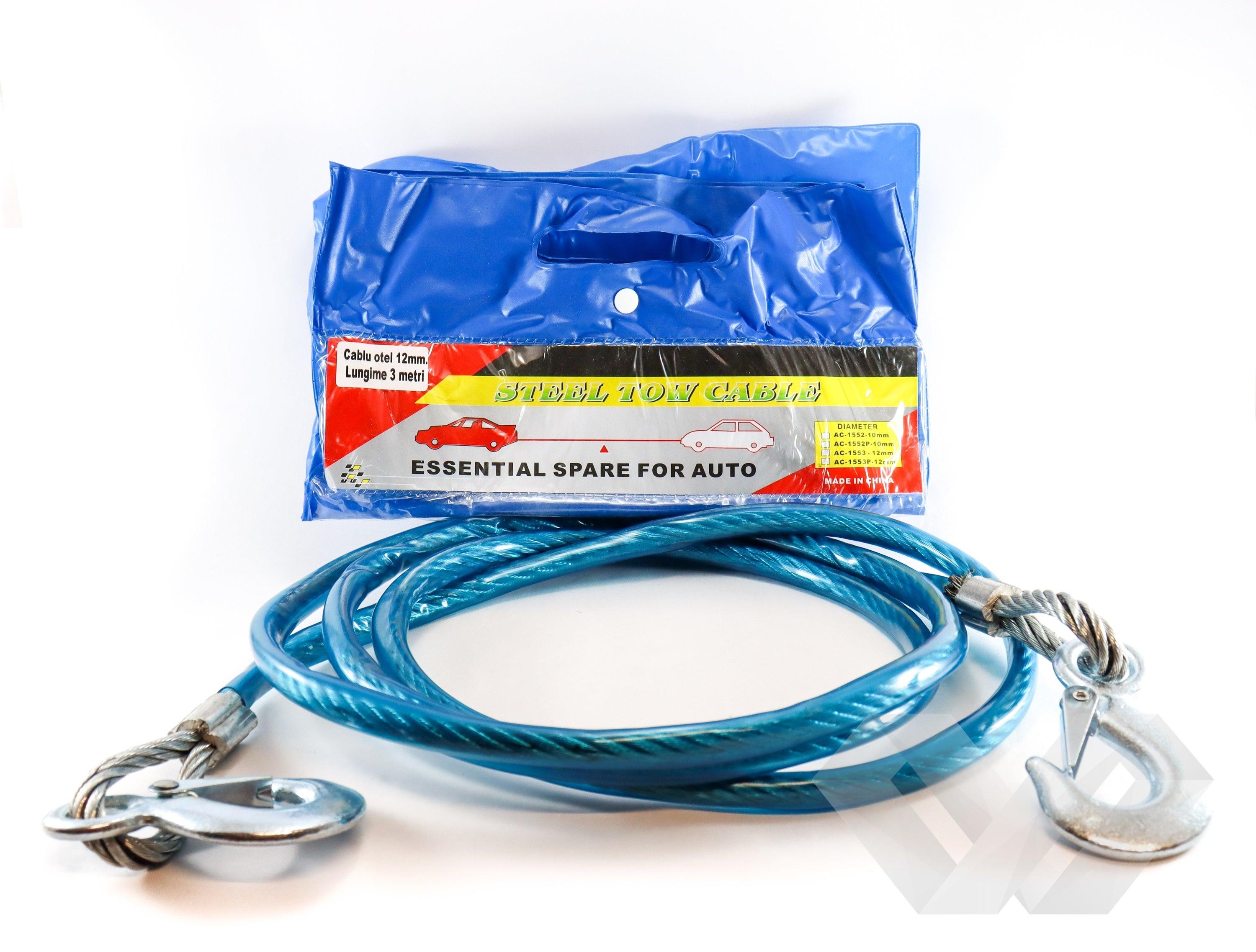 Cablu tractare din otel, 3m