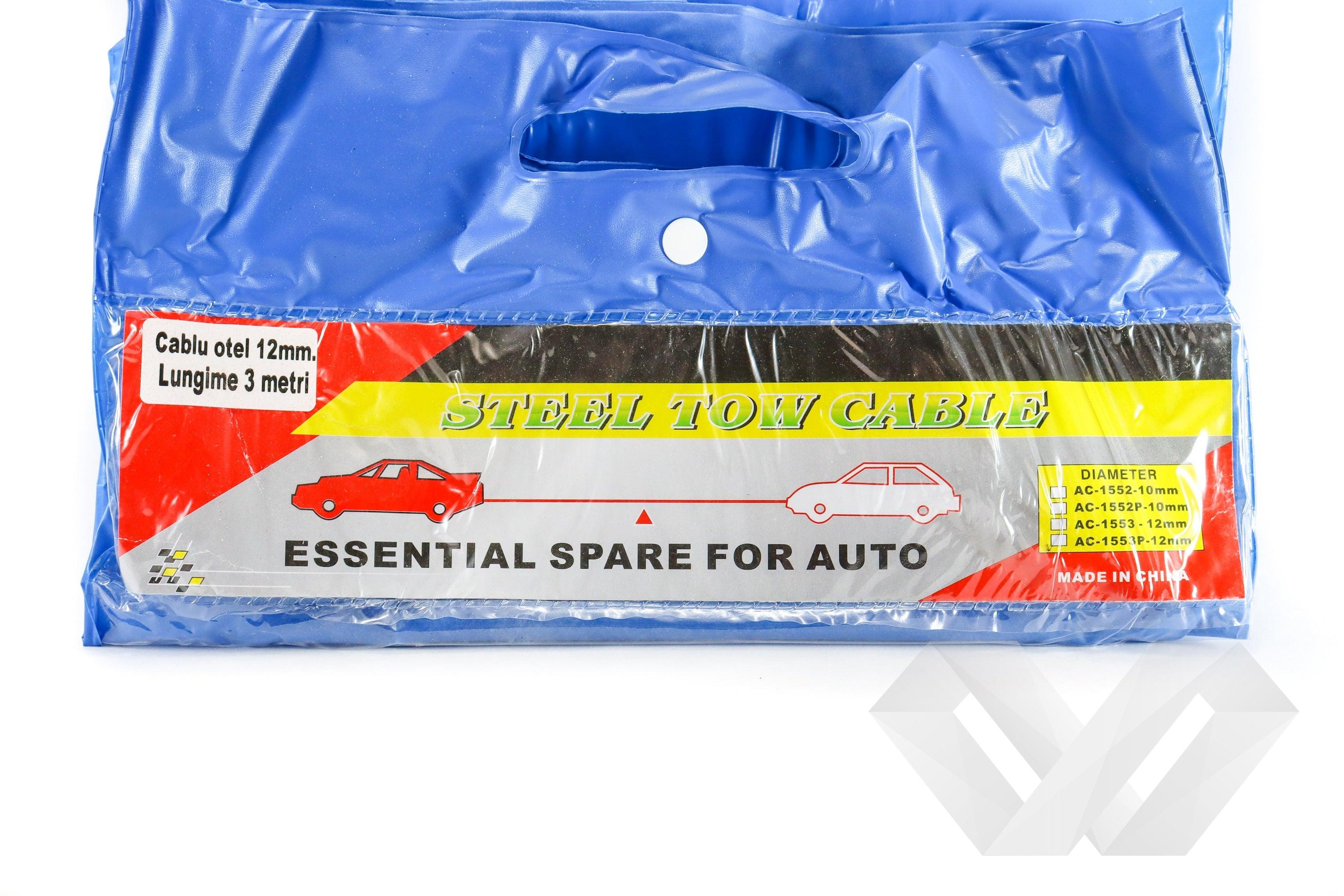 Cablu tractare din otel, 3m