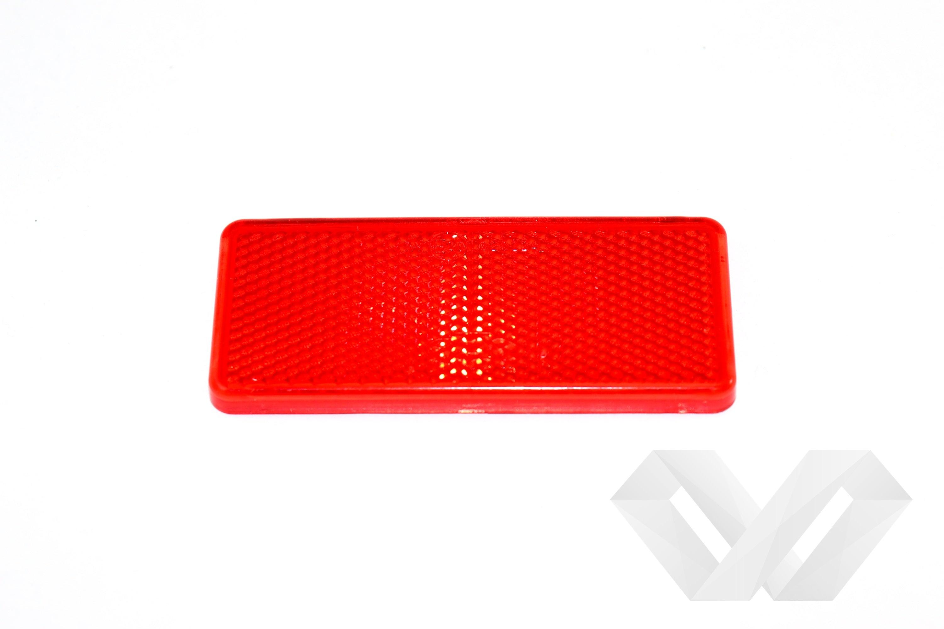 Catadioptru dreptunghiular, rosu, galben, alb