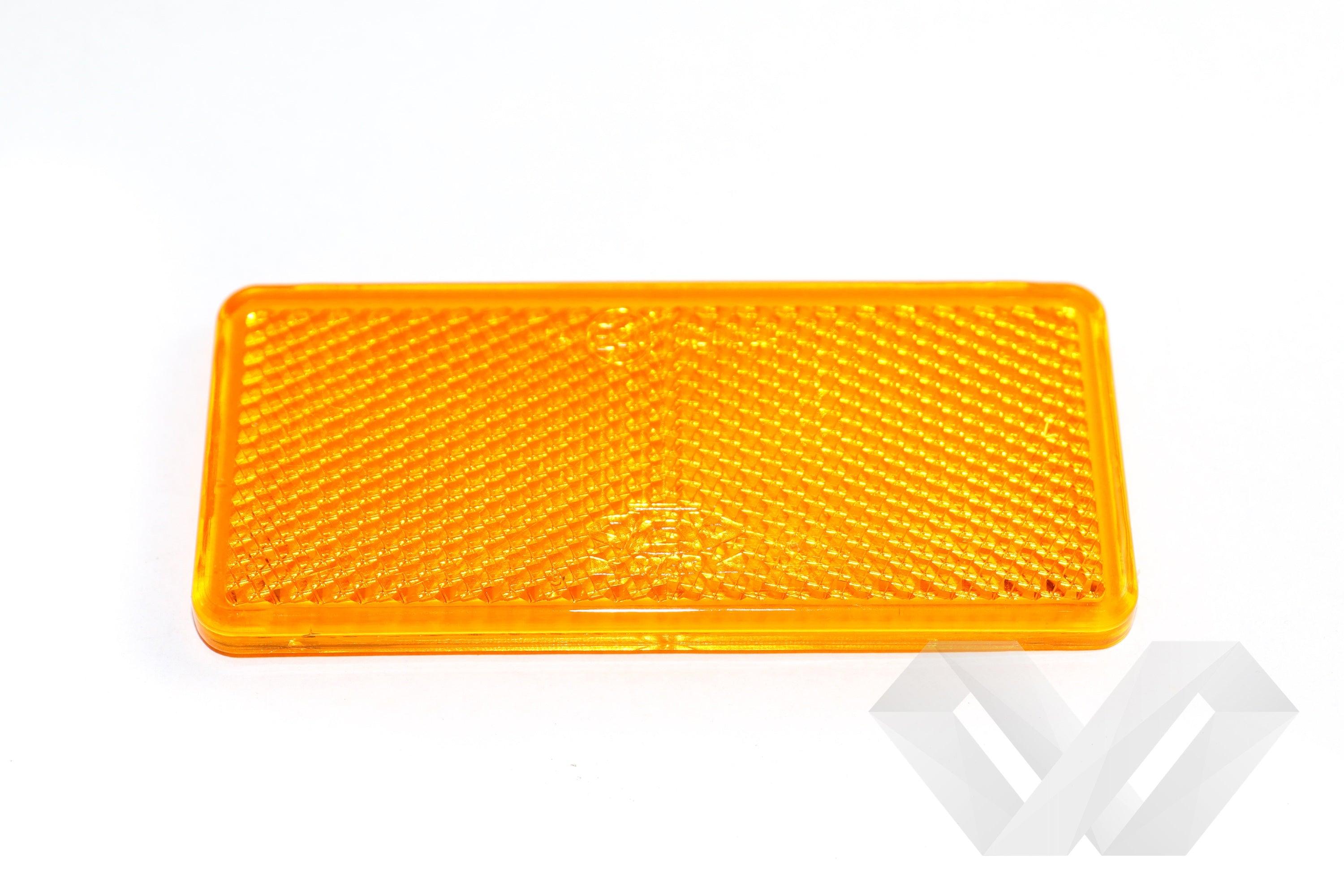 Catadioptru dreptunghiular, rosu, galben, alb