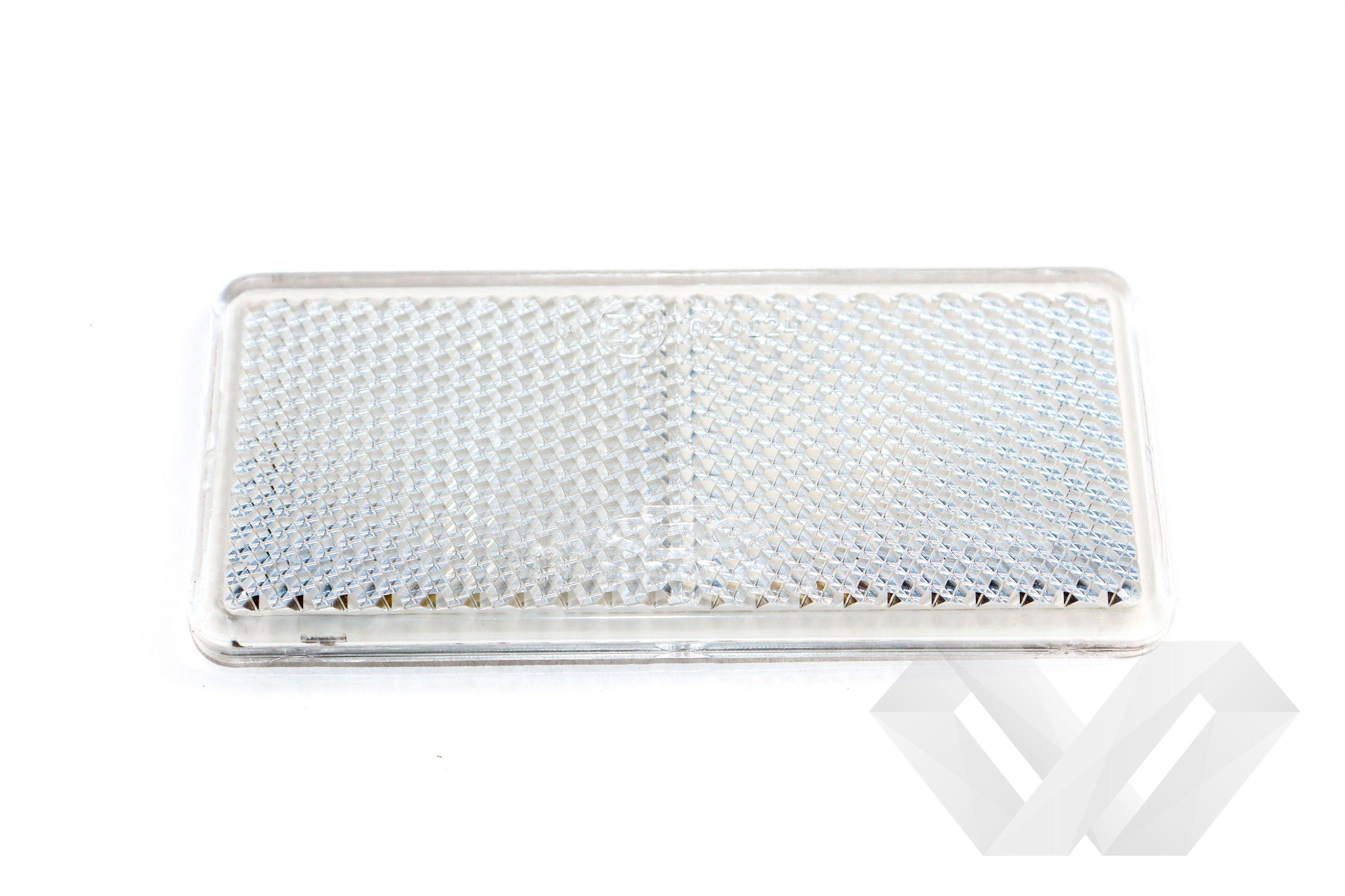 Catadioptru dreptunghiular, rosu, galben, alb