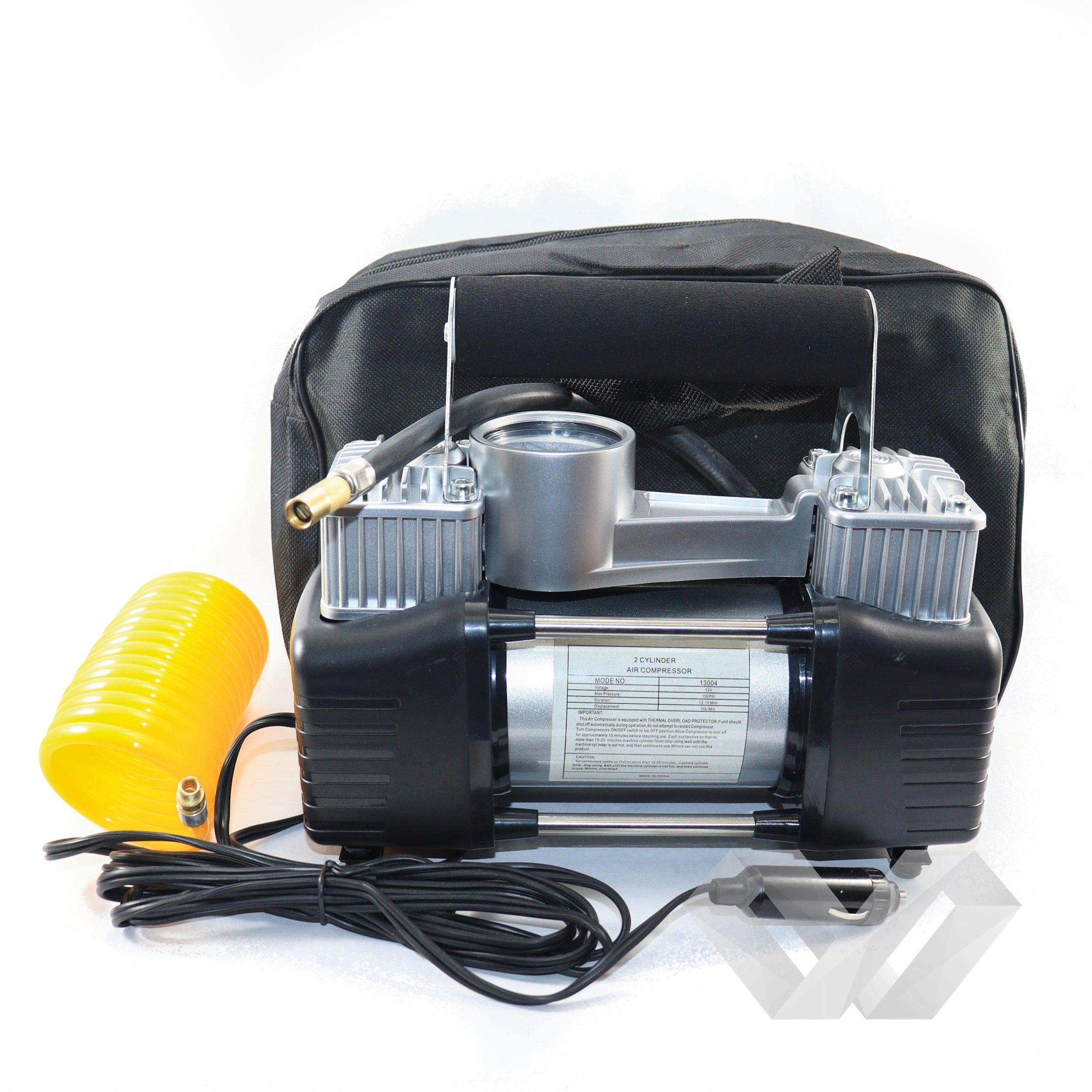 Compresor auto 2 cilindri, 12V 10bar, 70 litri/minut!
