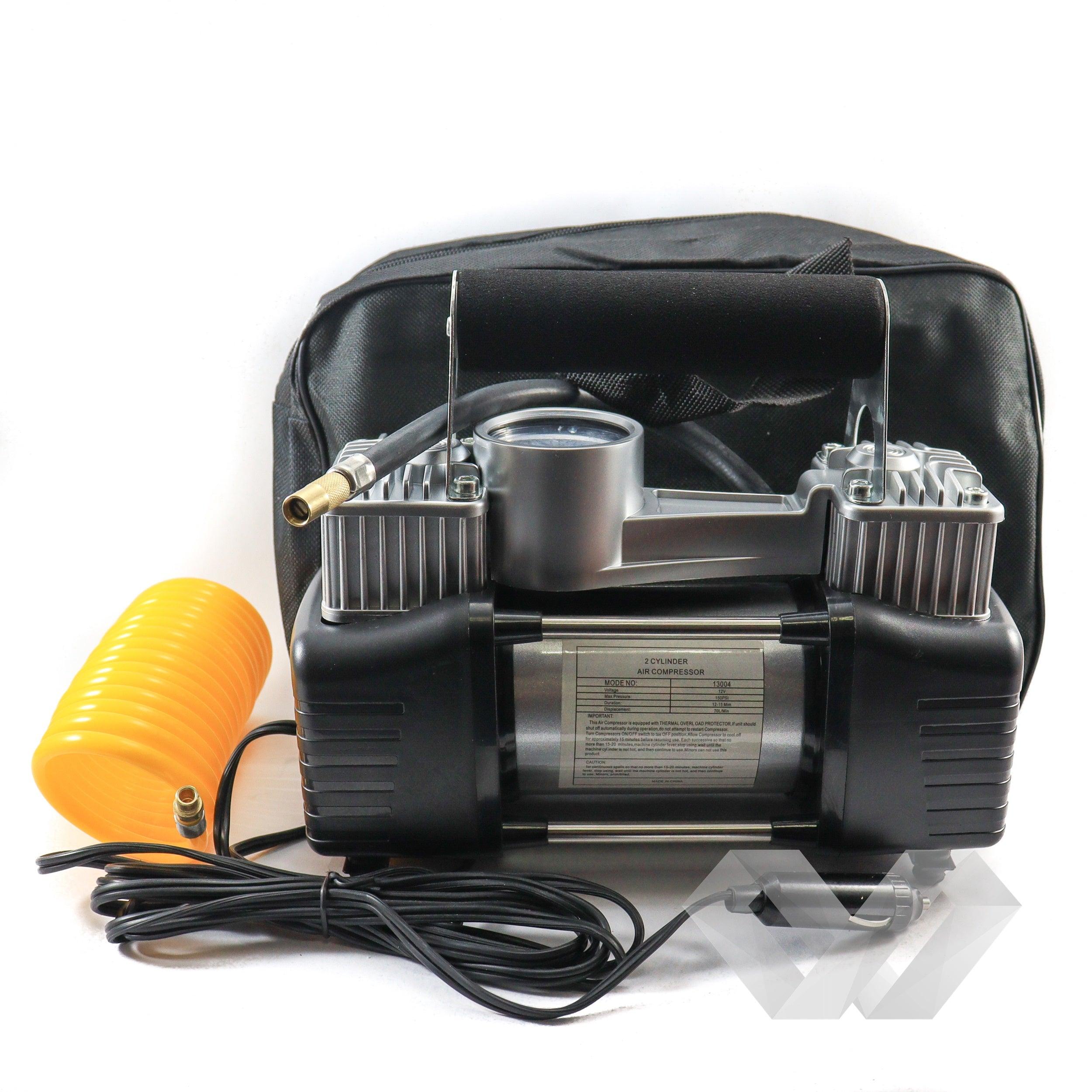 Compresor auto 2 cilindri, 12V 10bar, 70 litri/minut!