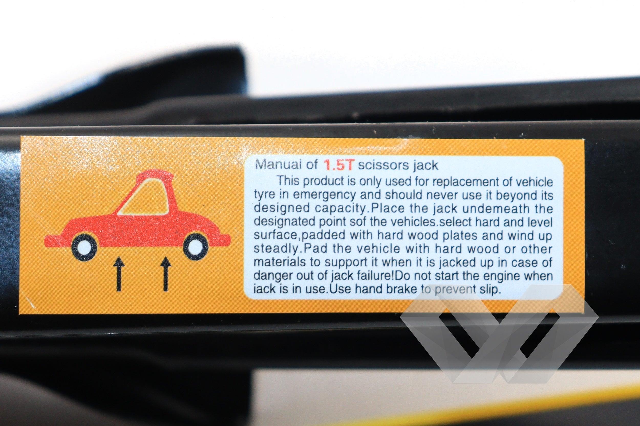 Cric auto mecanic tip foarfeca, 1500 kg