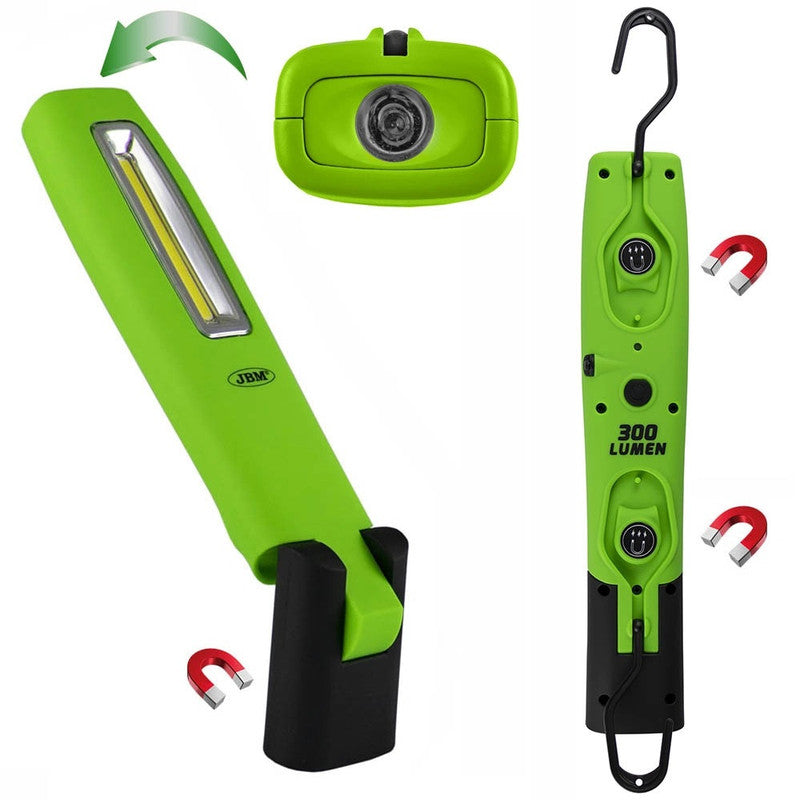 Lanterna de lucru portabila cu baza articulata JBM, 300 lumeni