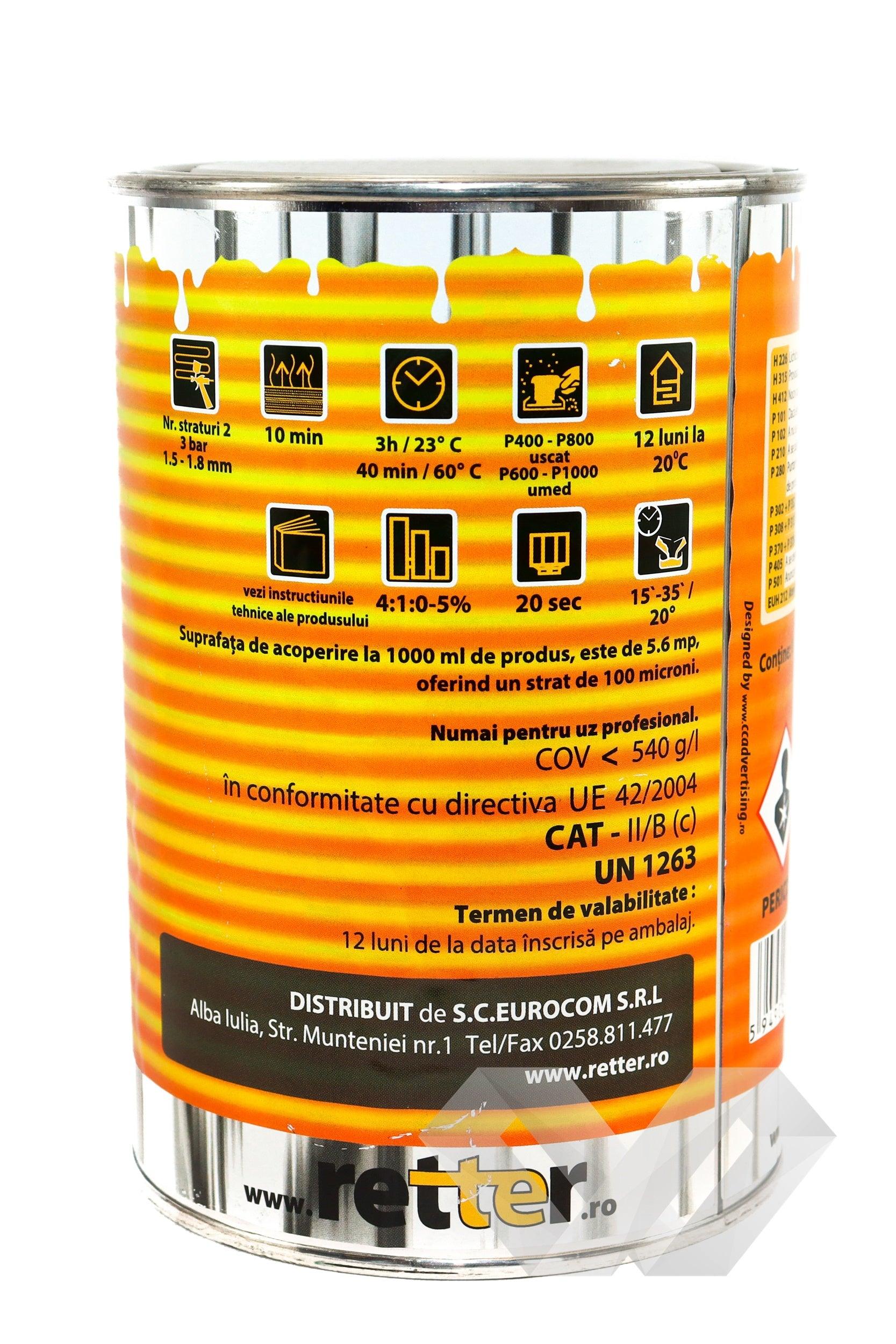 Filler acrilic auto Retter F41, 1000ml 4:1