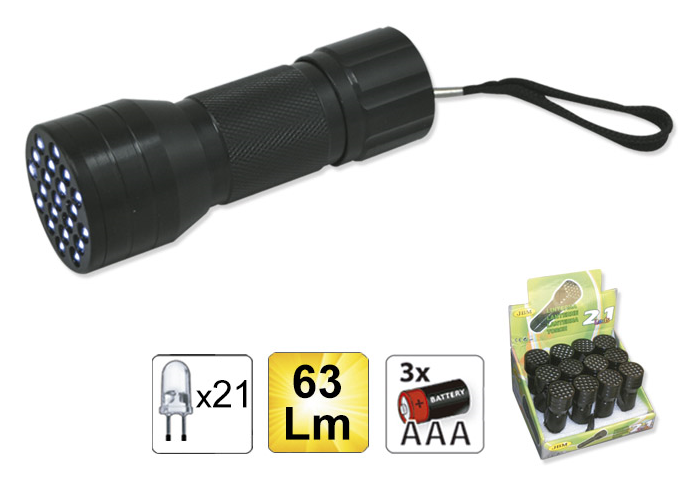 Lanterna cu 21 LED-uri JBM, 63 lumeni