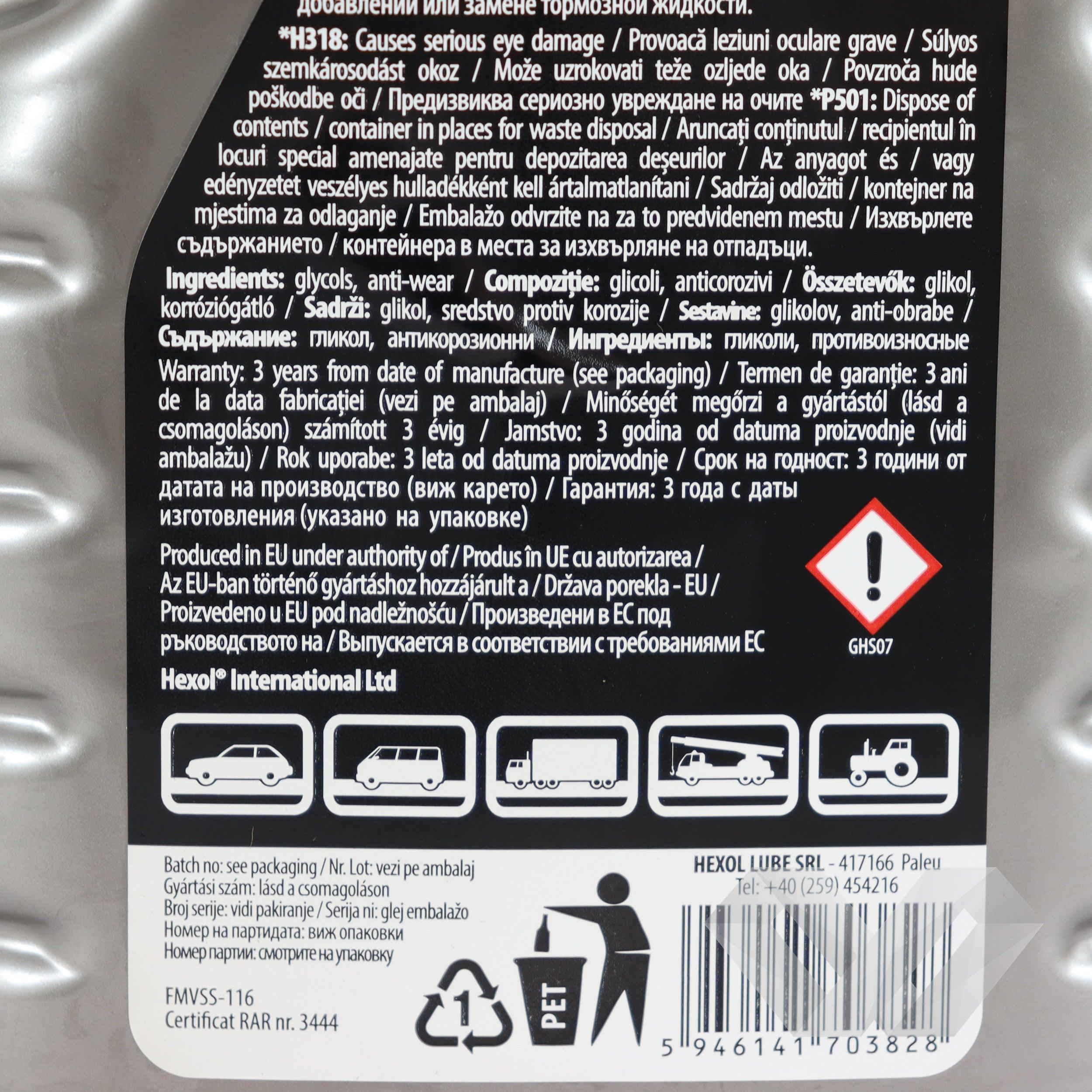 Lichid de frana Dot 3 Hexol