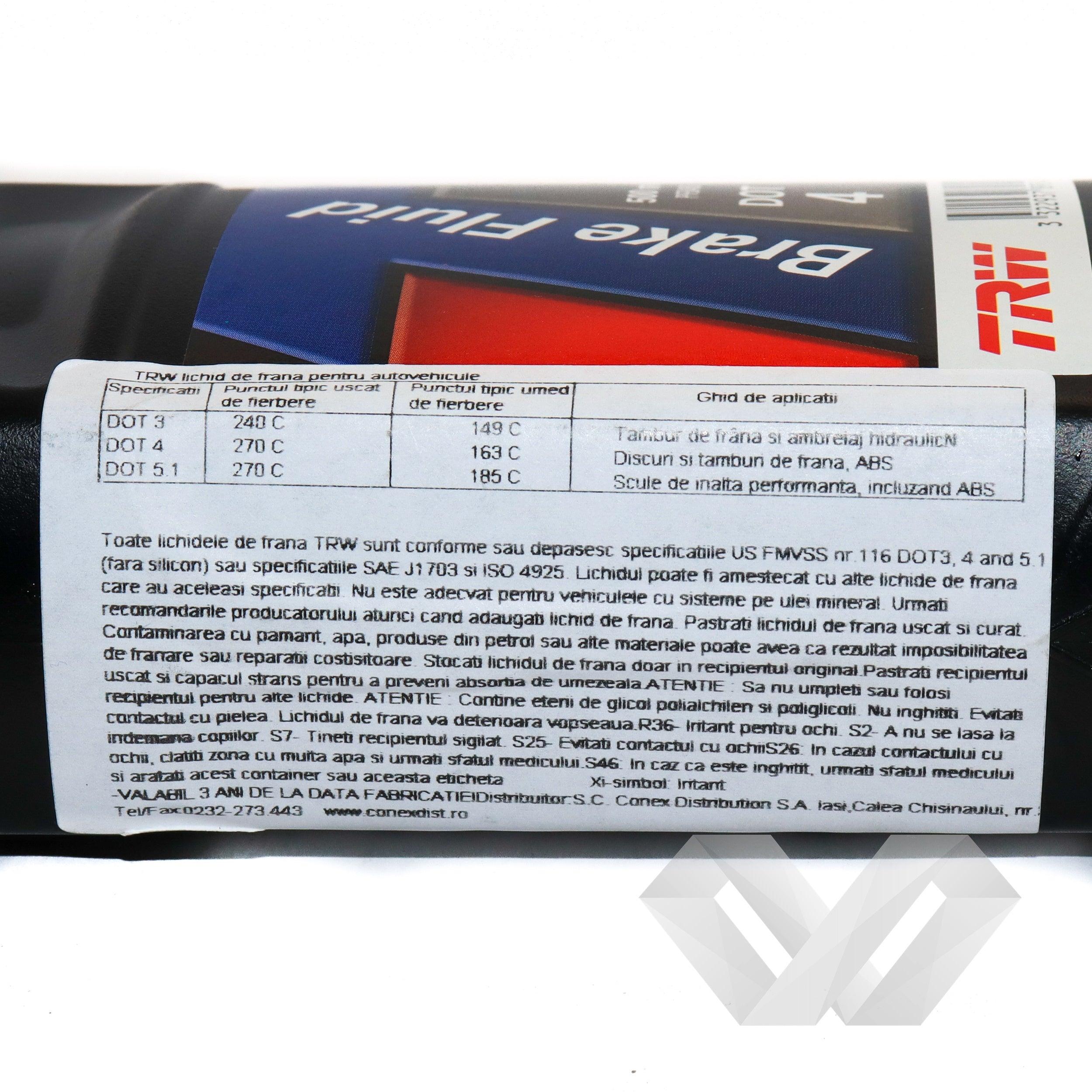 Lichid de frana Dot 4 TRW 0.5 L