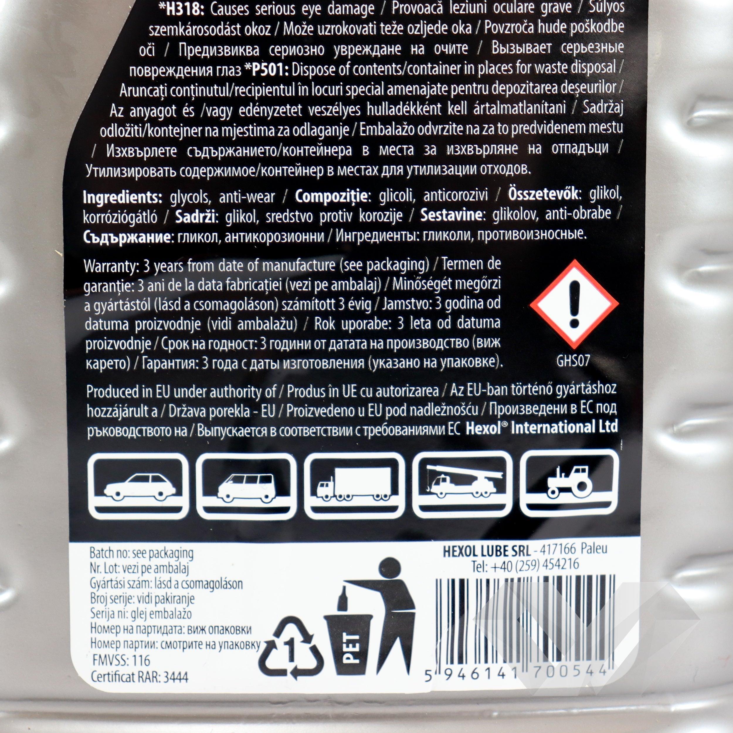 Lichid de frana DOT4 Hexol