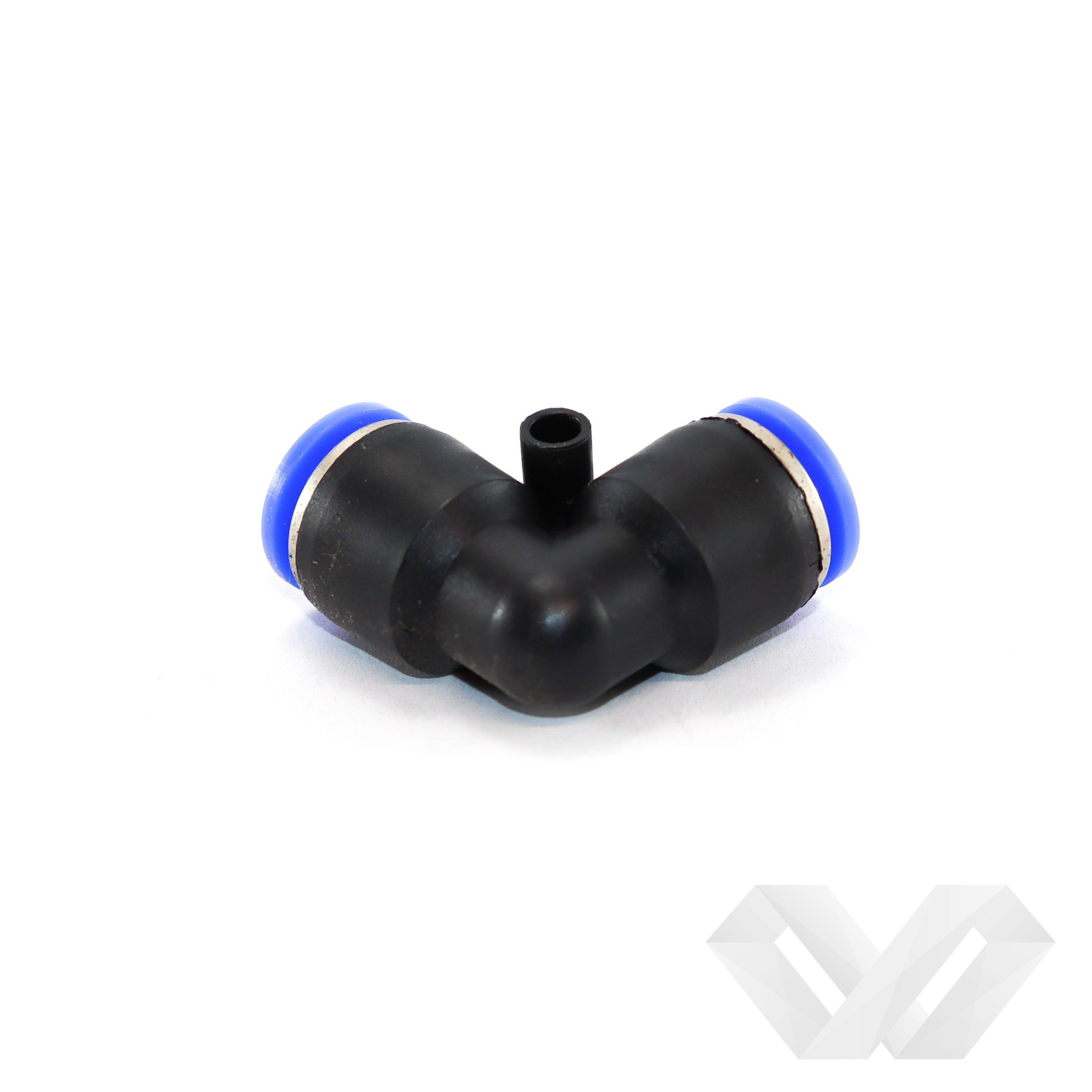 Mufa cupla rapida cotita, 10mm