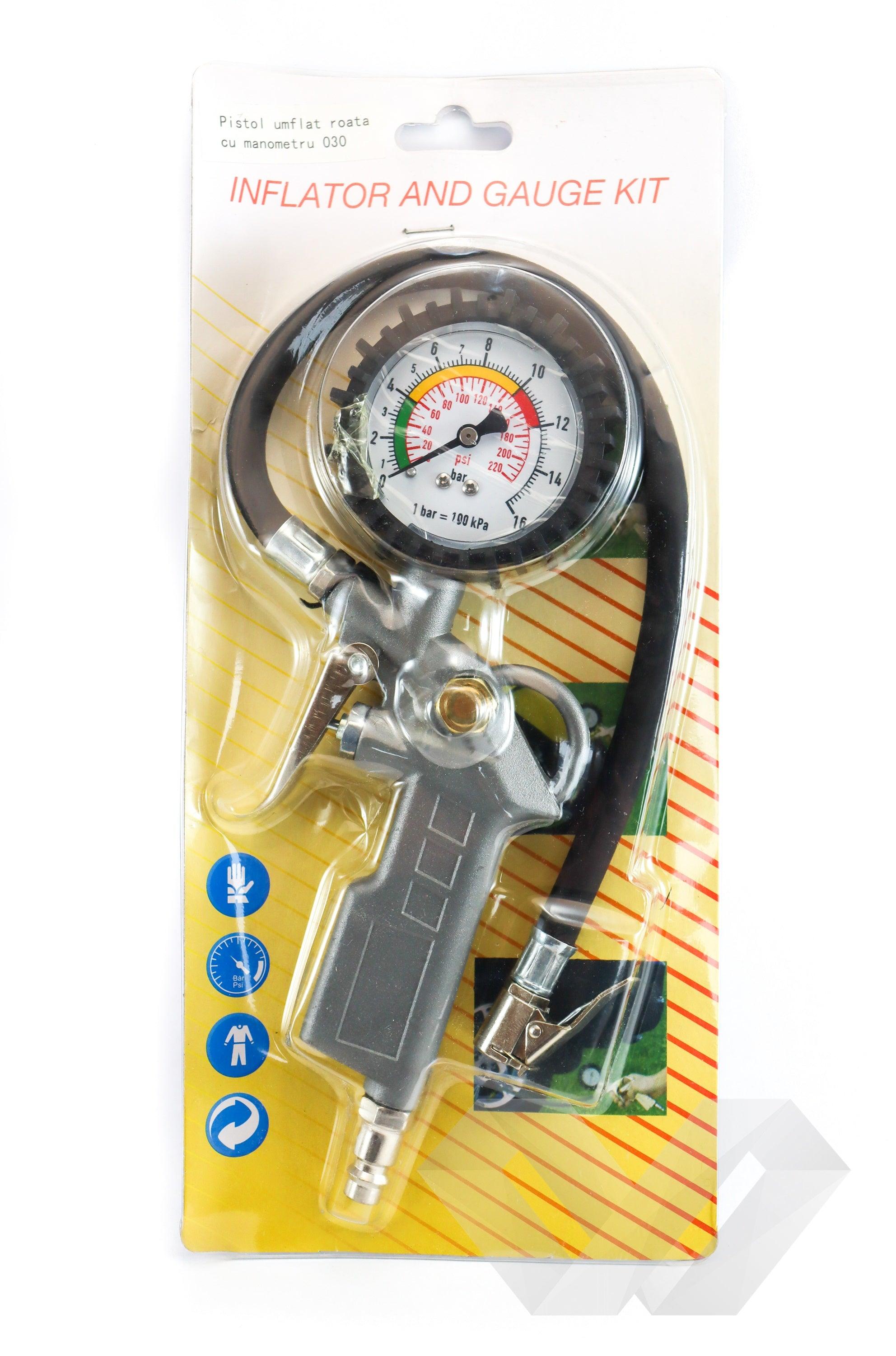 Pistol umflat roti cu manometru