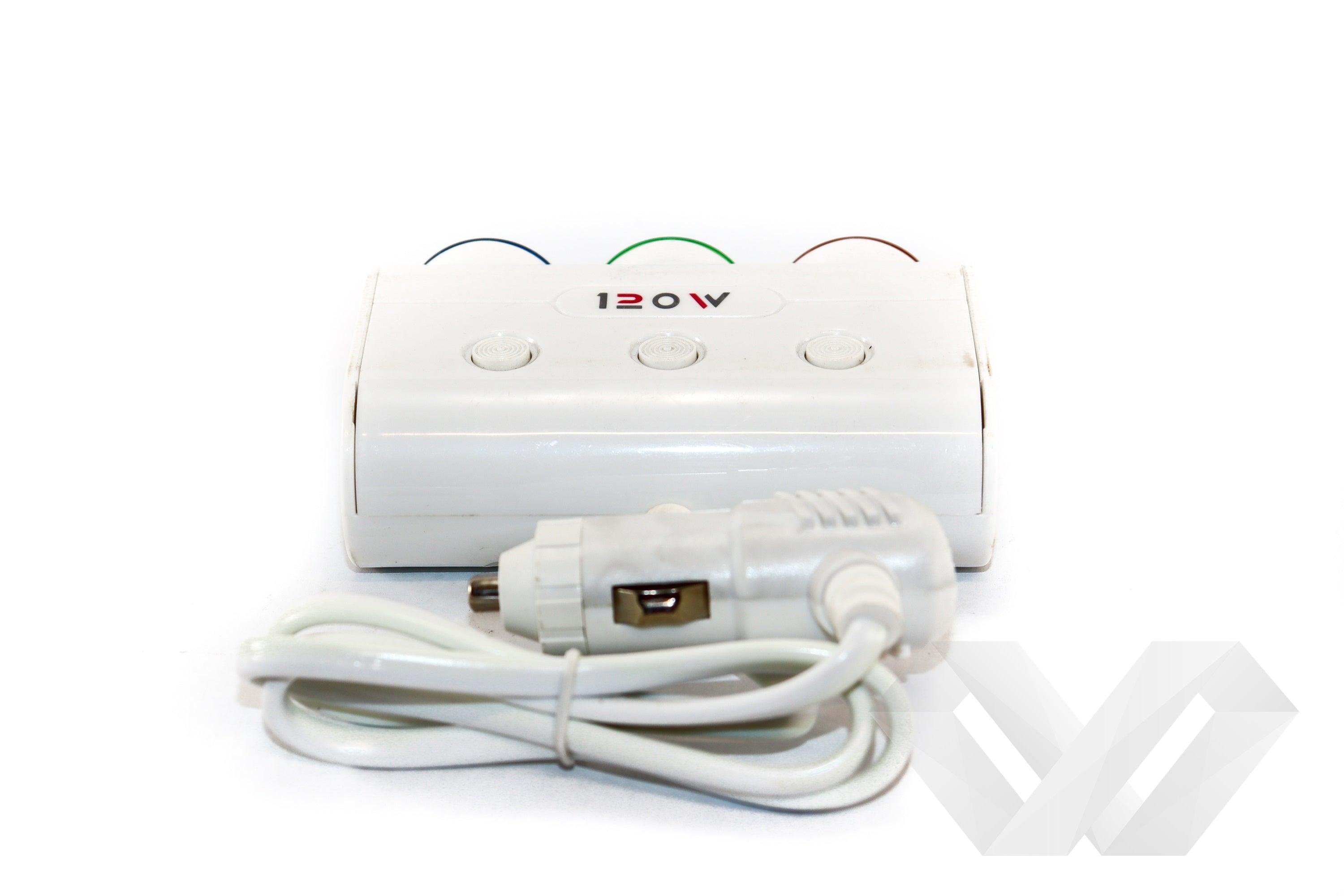 Priza auto tripla cu USB, 2.1A