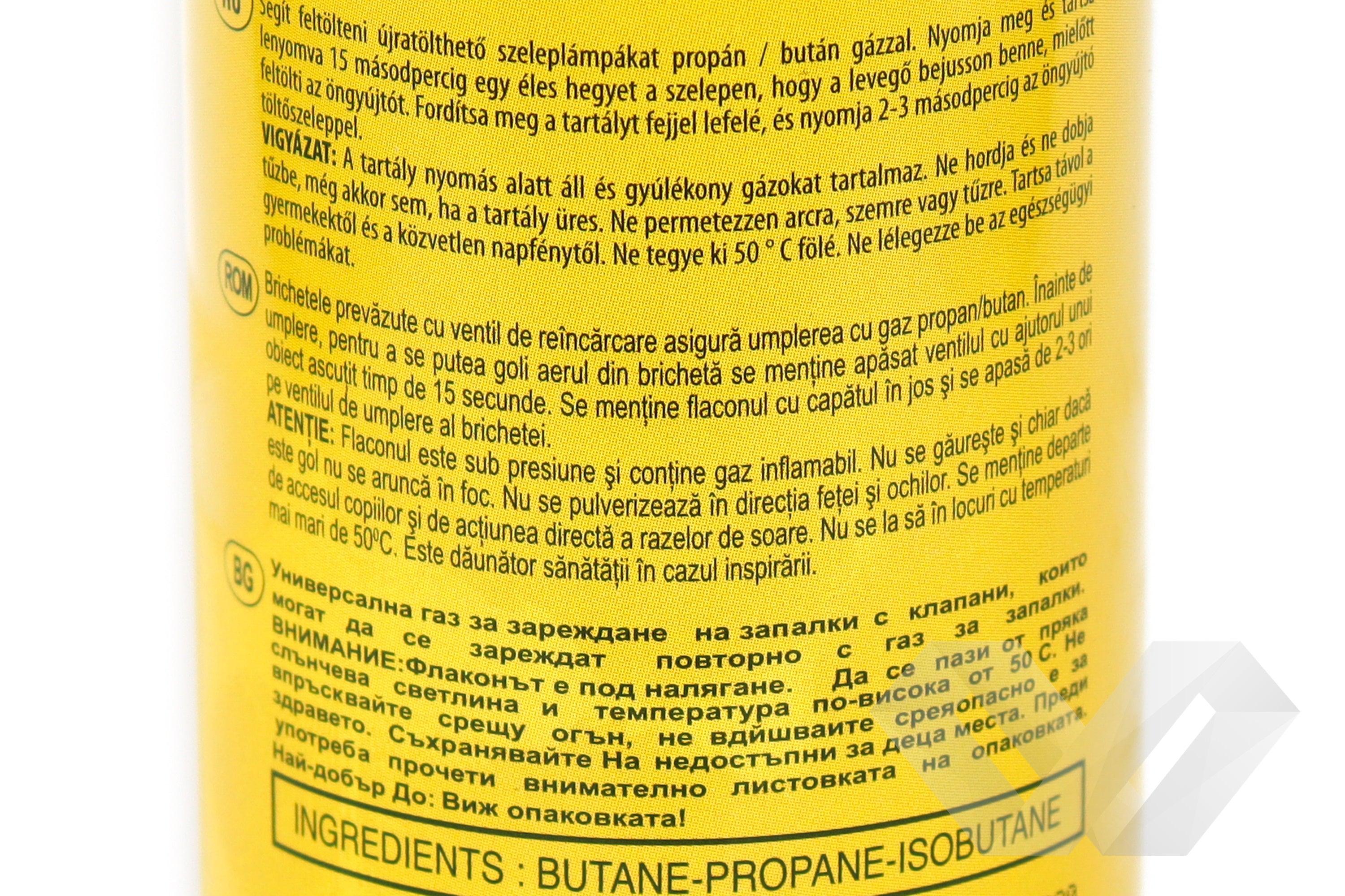 Rezerva gaz butan pentru bricheta, 270ml