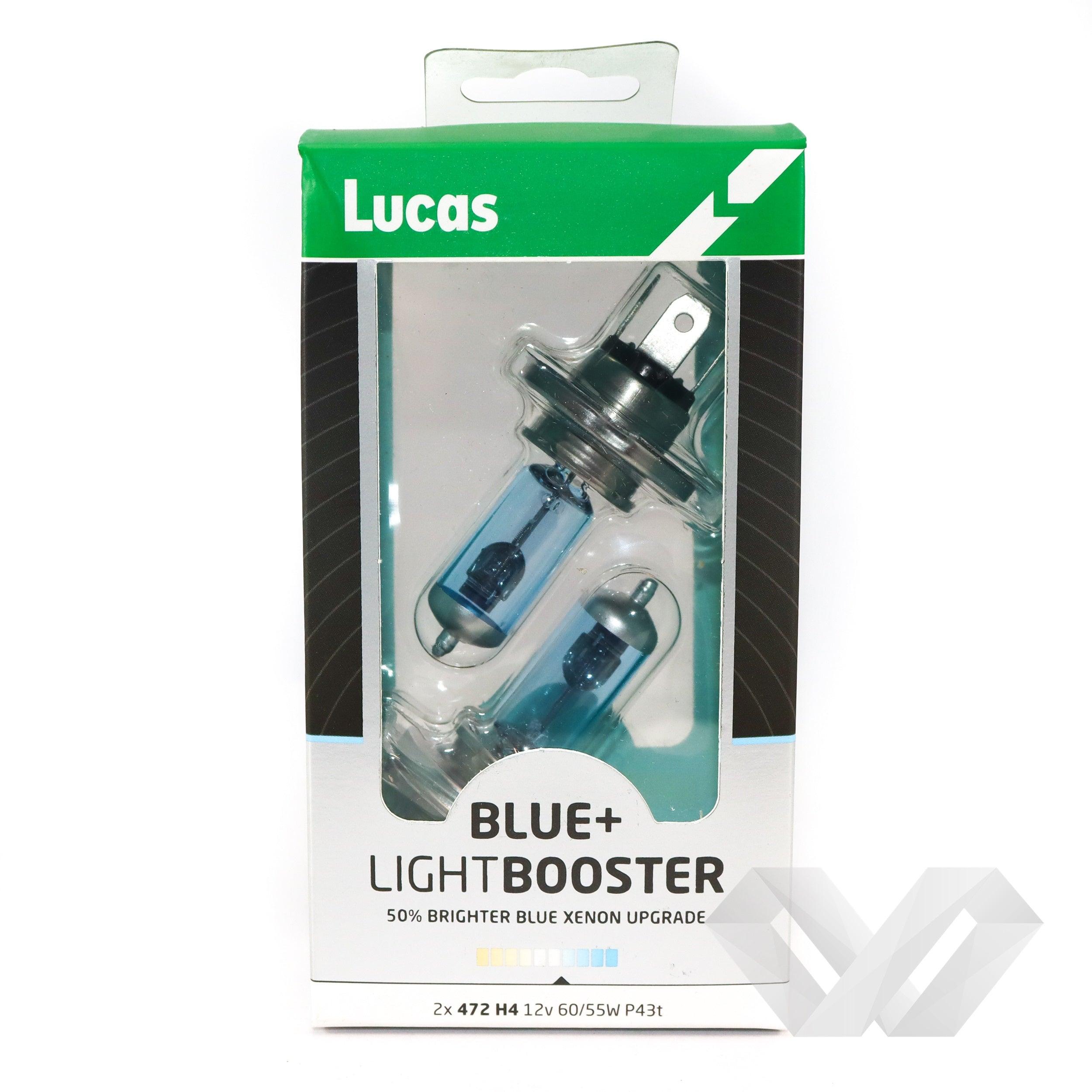 Set 2 becuri auto Lucas, 12V H4 +50%