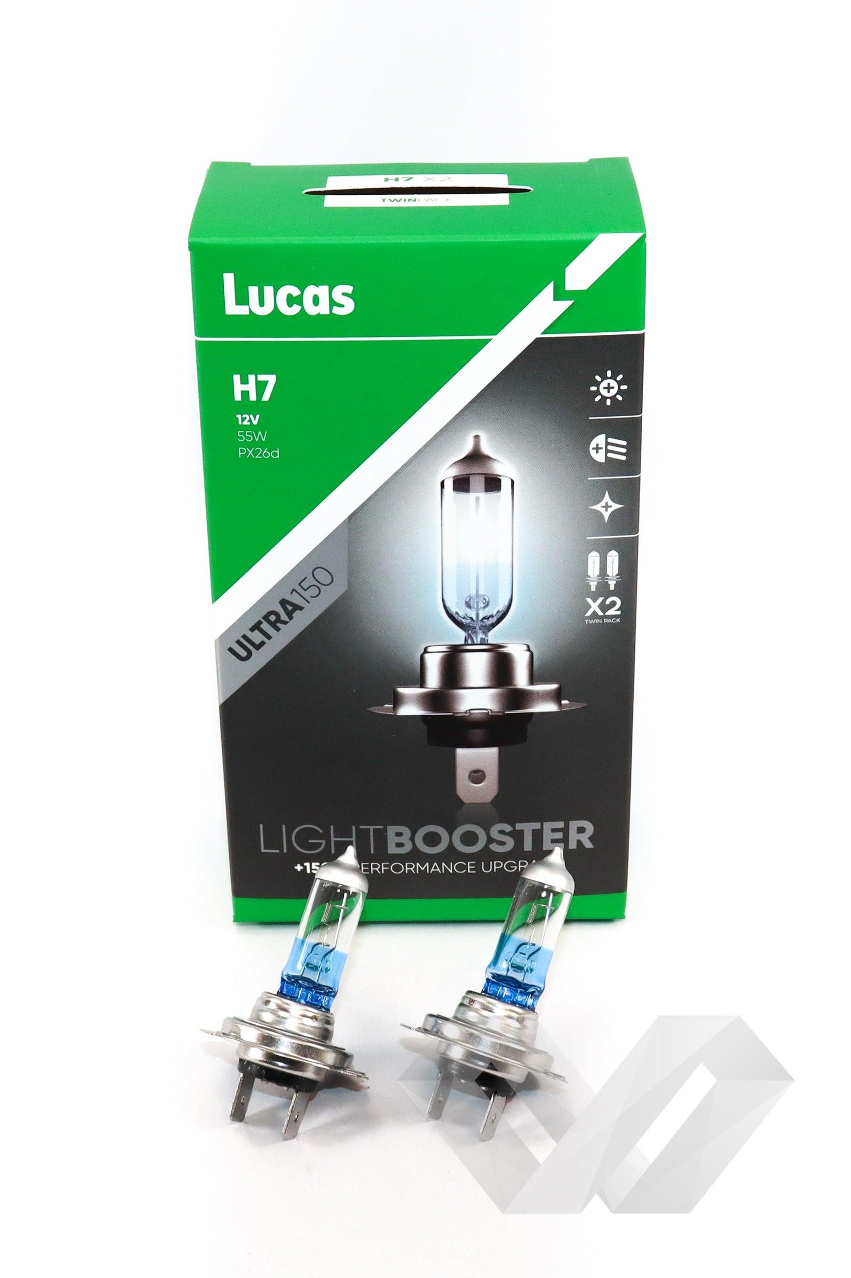 Set 2 becuri auto Lucas, 12V H7 +150%