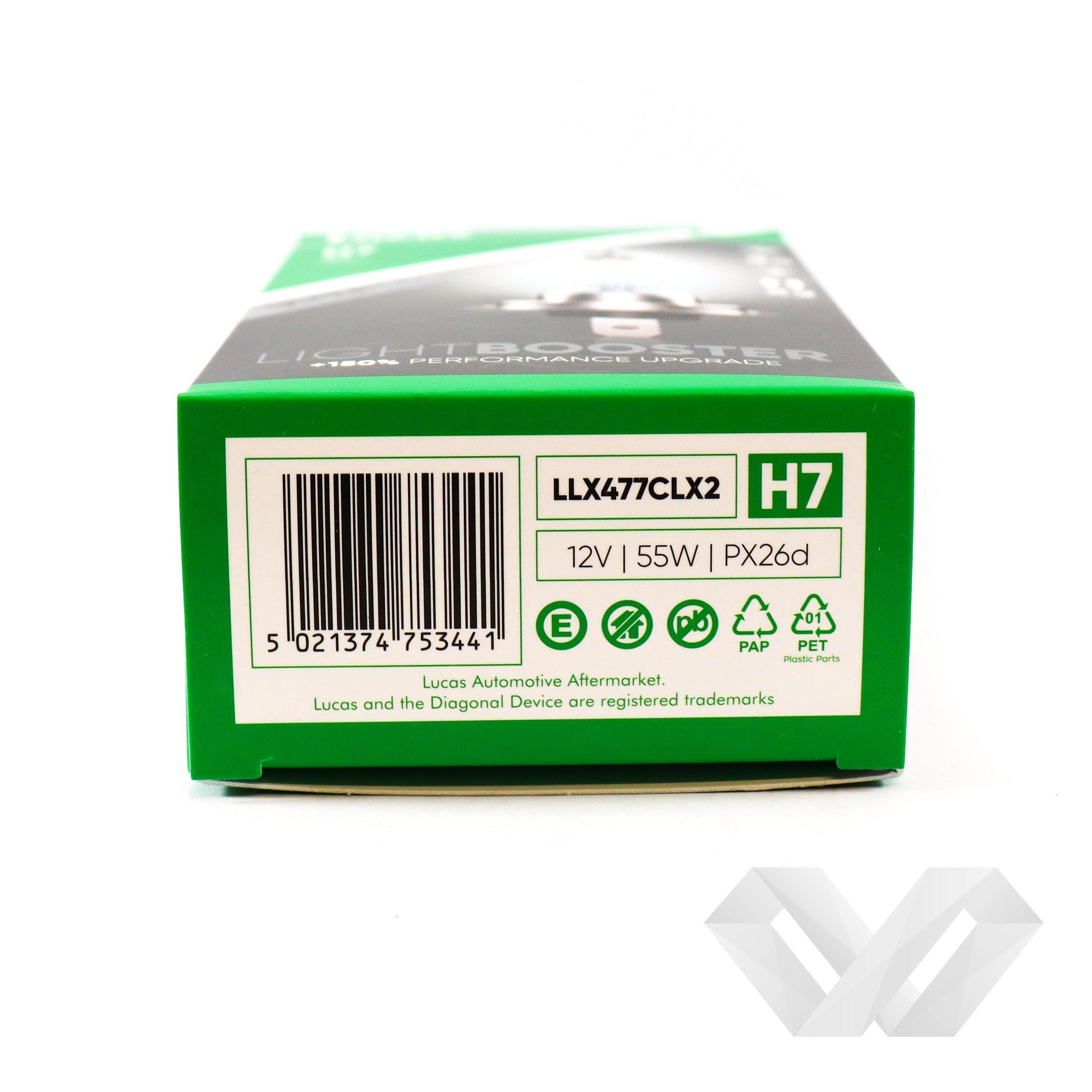 Set 2 becuri auto Lucas, 12V H7 +150%