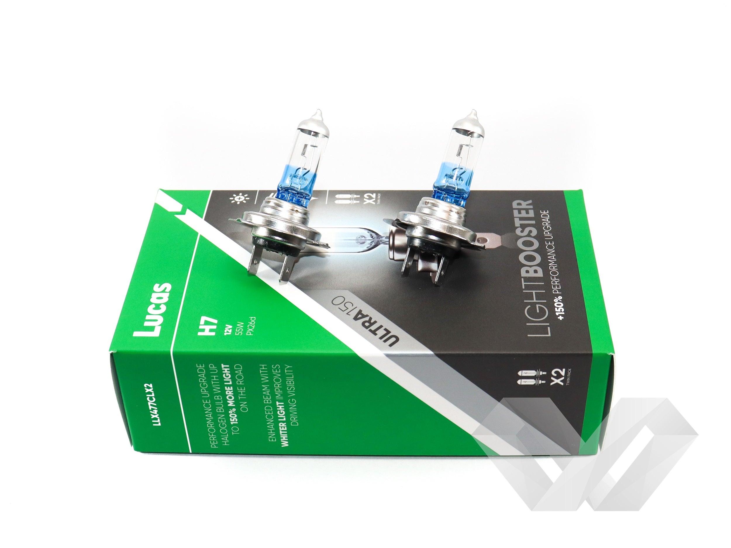 Set 2 becuri auto Lucas, 12V H7 +150%
