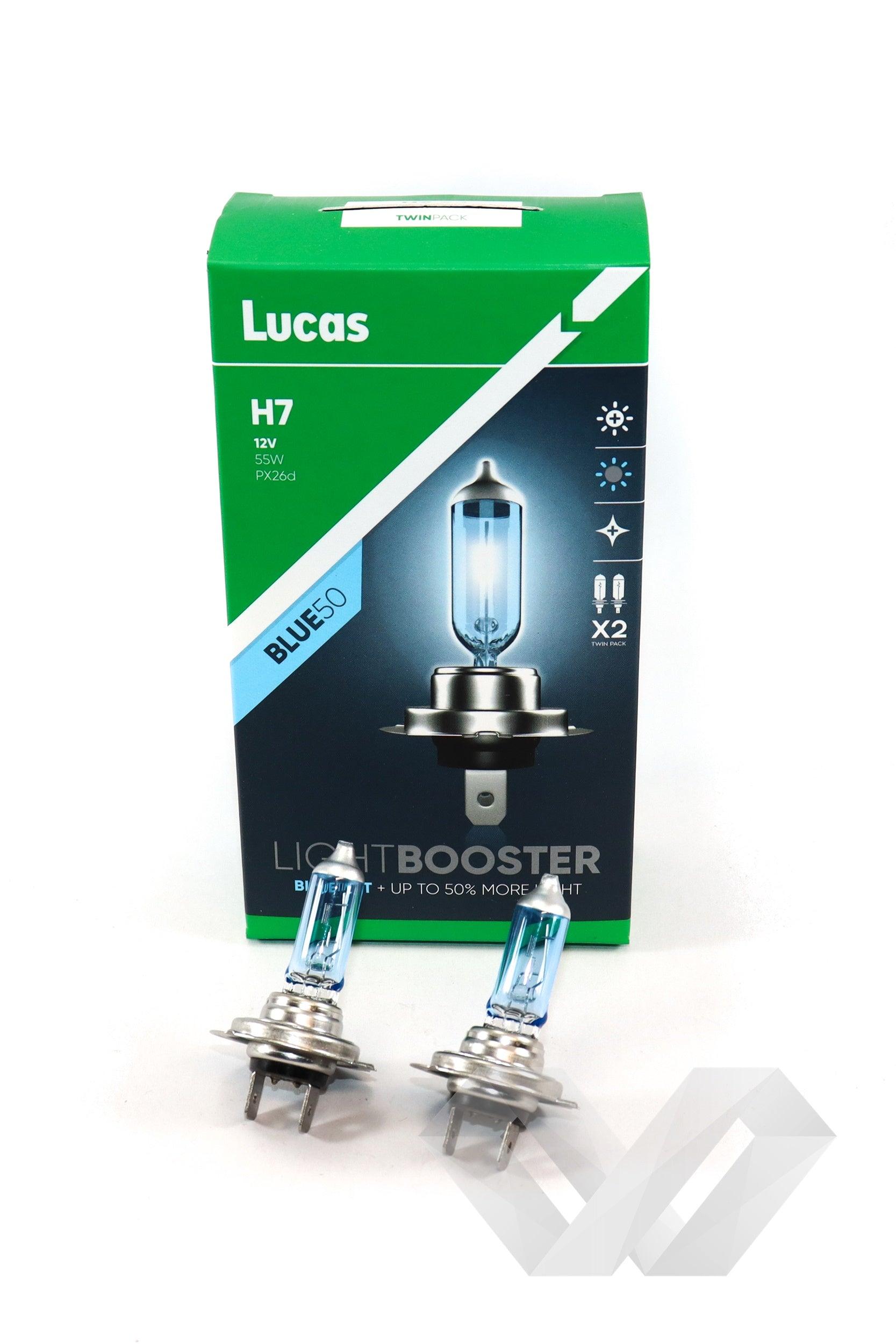 Set 2 becuri auto Lucas, 12V H7 +50%