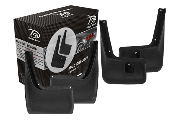 Set aparatori noroi Mega Drive pentru Logan, 4 piese (fata si spate)