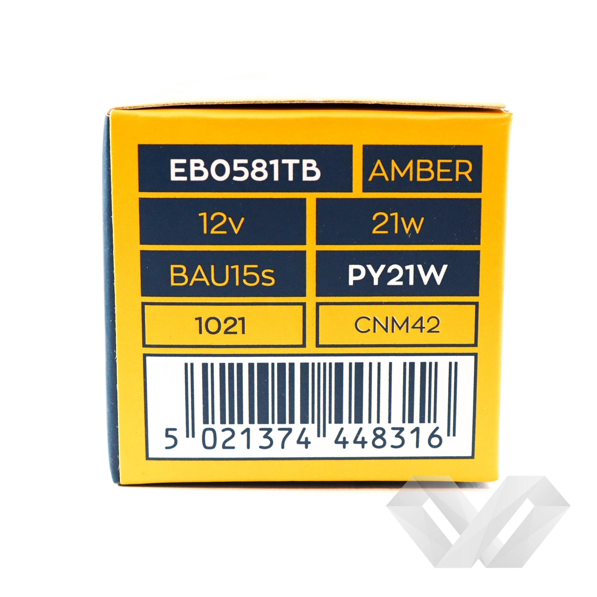 Set becuri semnalizare portocaliu Elta, 12V 21W