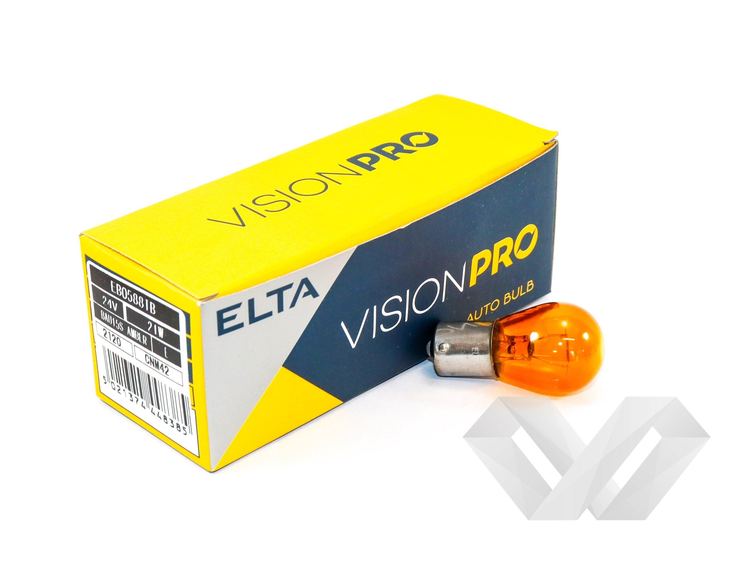 Set becuri semnalizare portocaliu Elta, 24V 21W