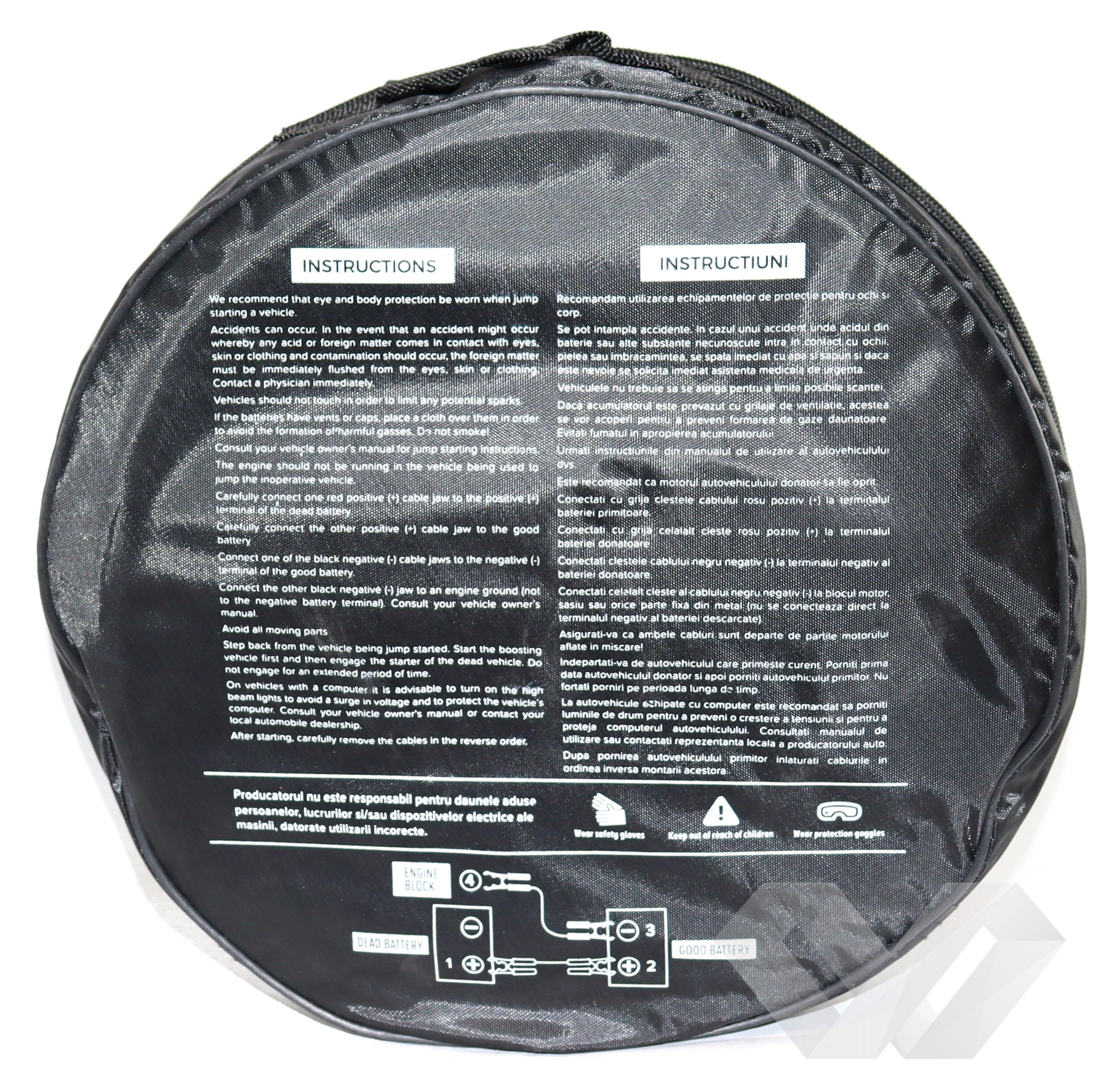 Set cabluri pornire auto Runkit 1500A, 4m - EWO Market