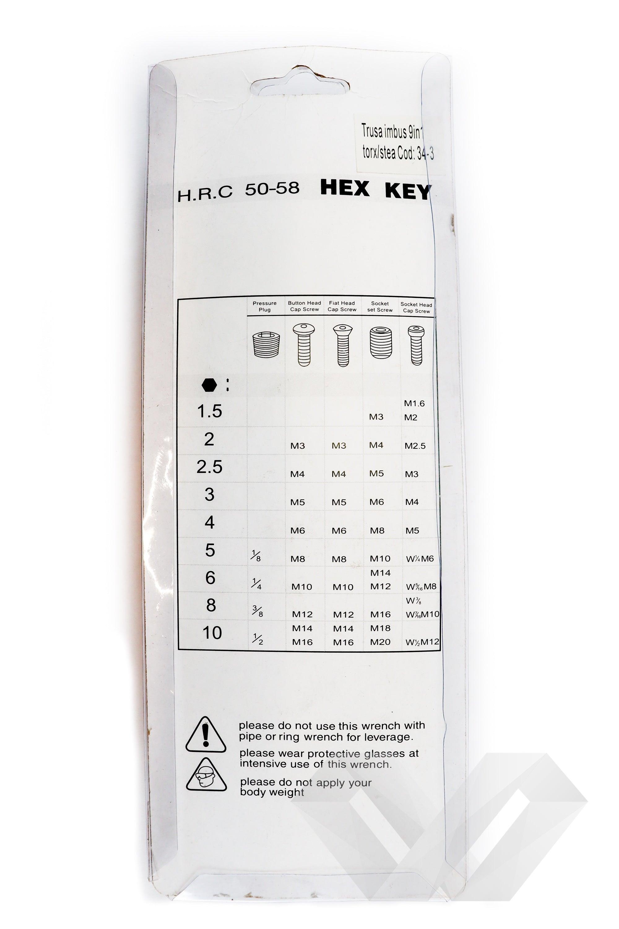 Set chei imbus hexagon CR-V 1.5-10mm - EWO Market