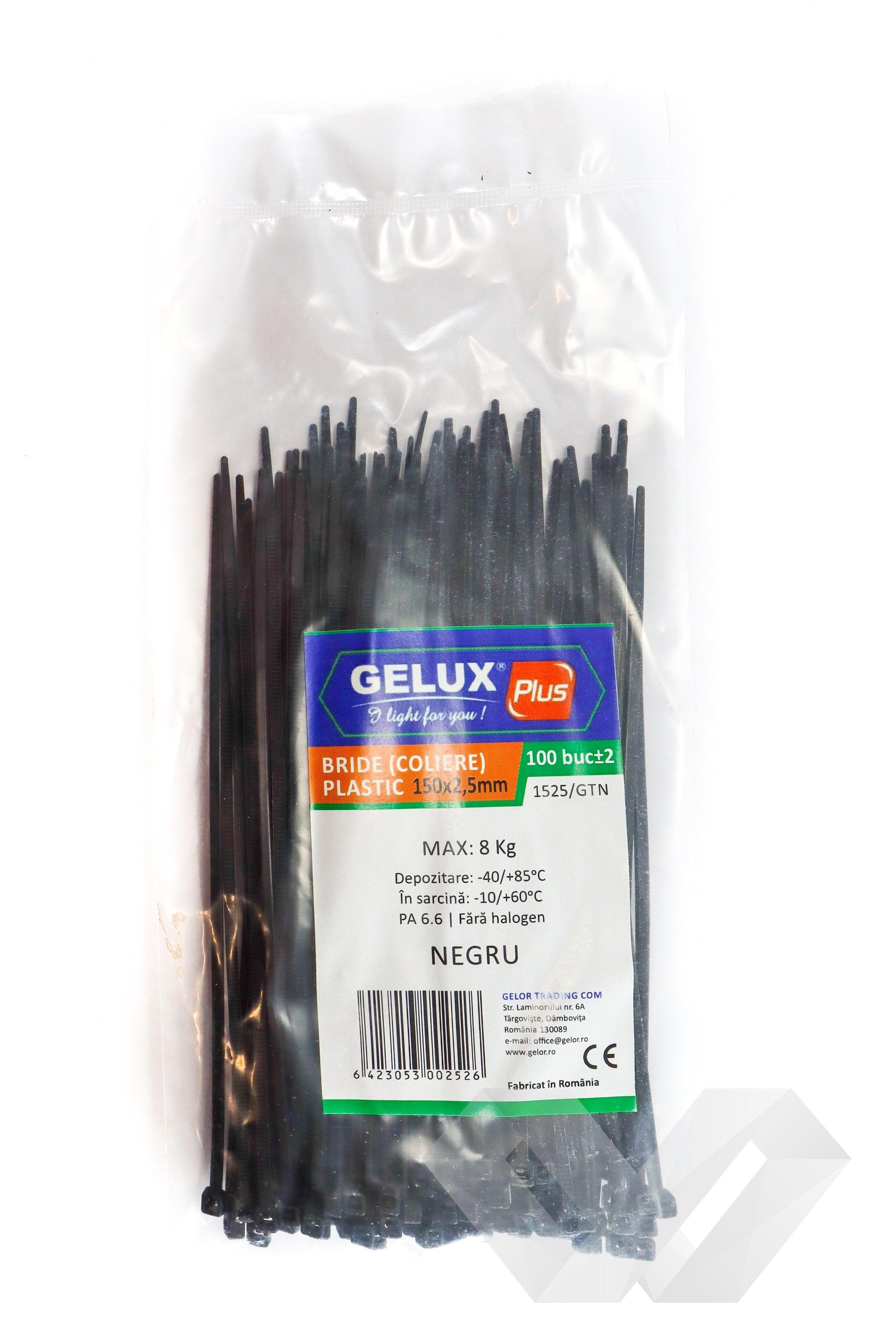 Set coliere plastic negre 100buc - EWO Market