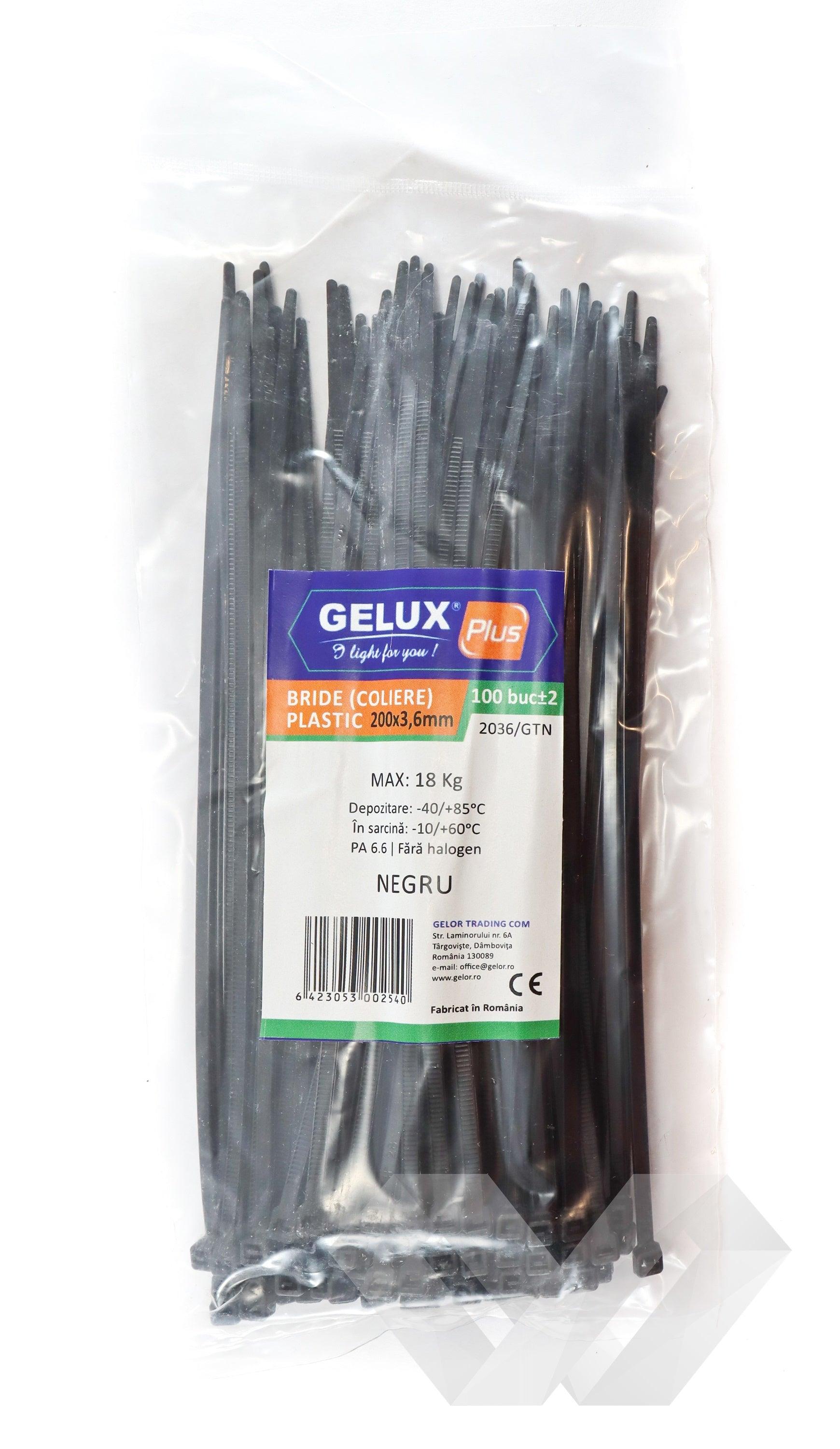 Set coliere plastic negre 100buc - EWO Market