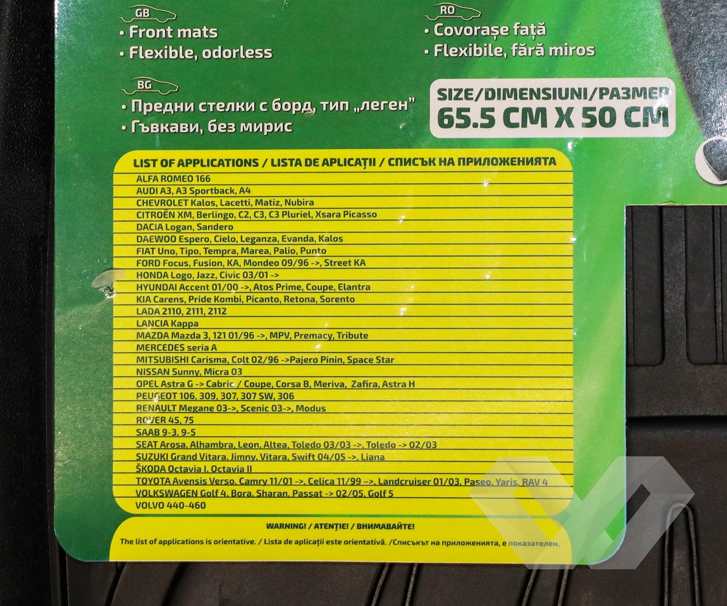 Set covorase auto universale RoGroup