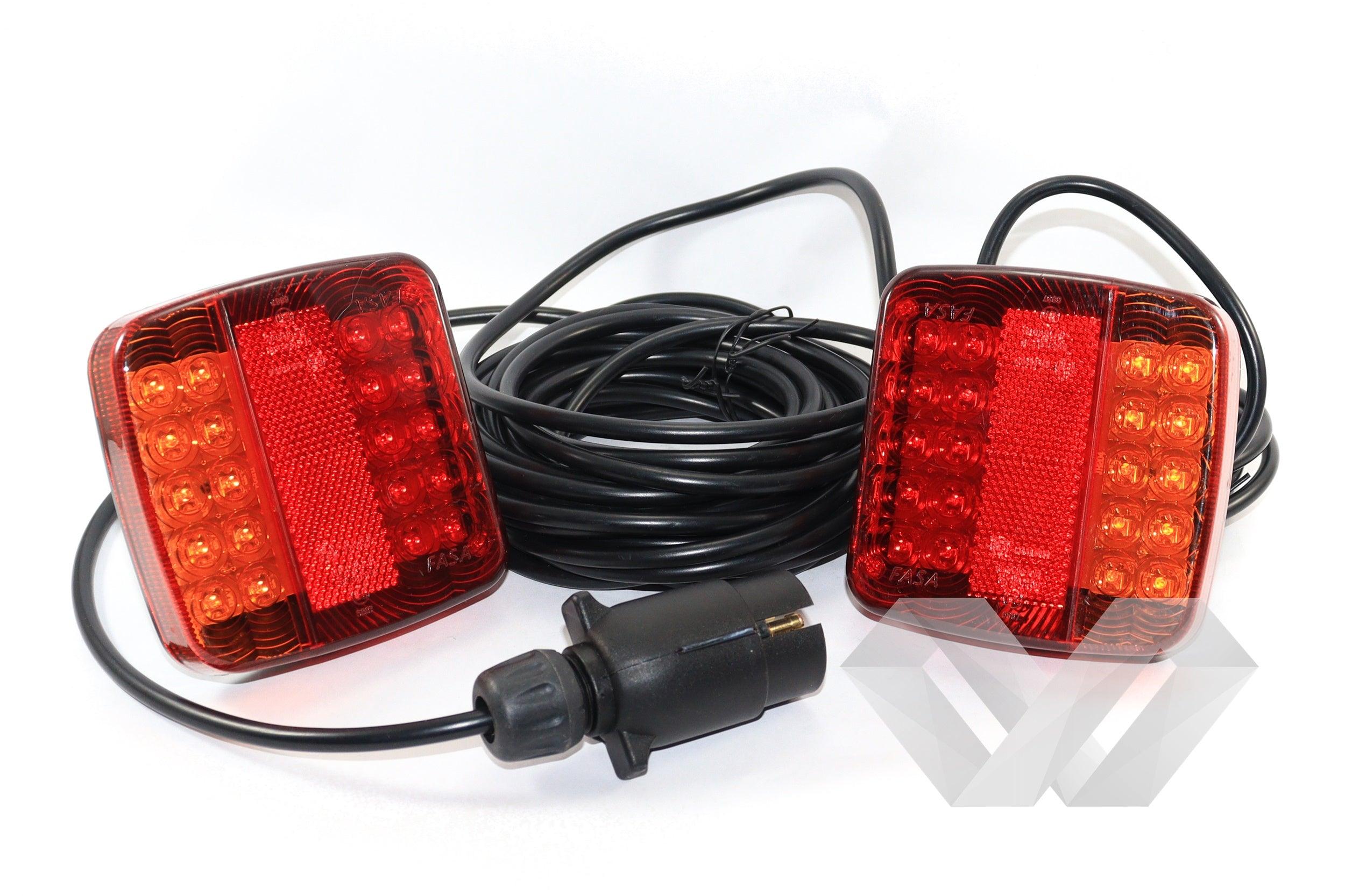 Set lampi magnetice remorca, cu cablaj inclus
