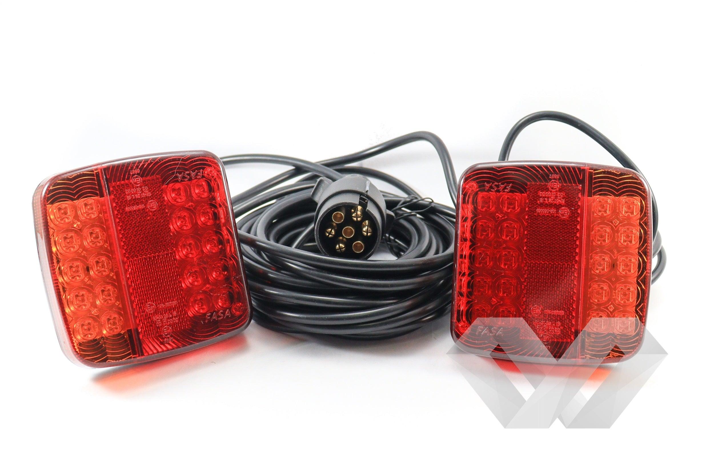 Set lampi magnetice remorca, cu cablaj inclus