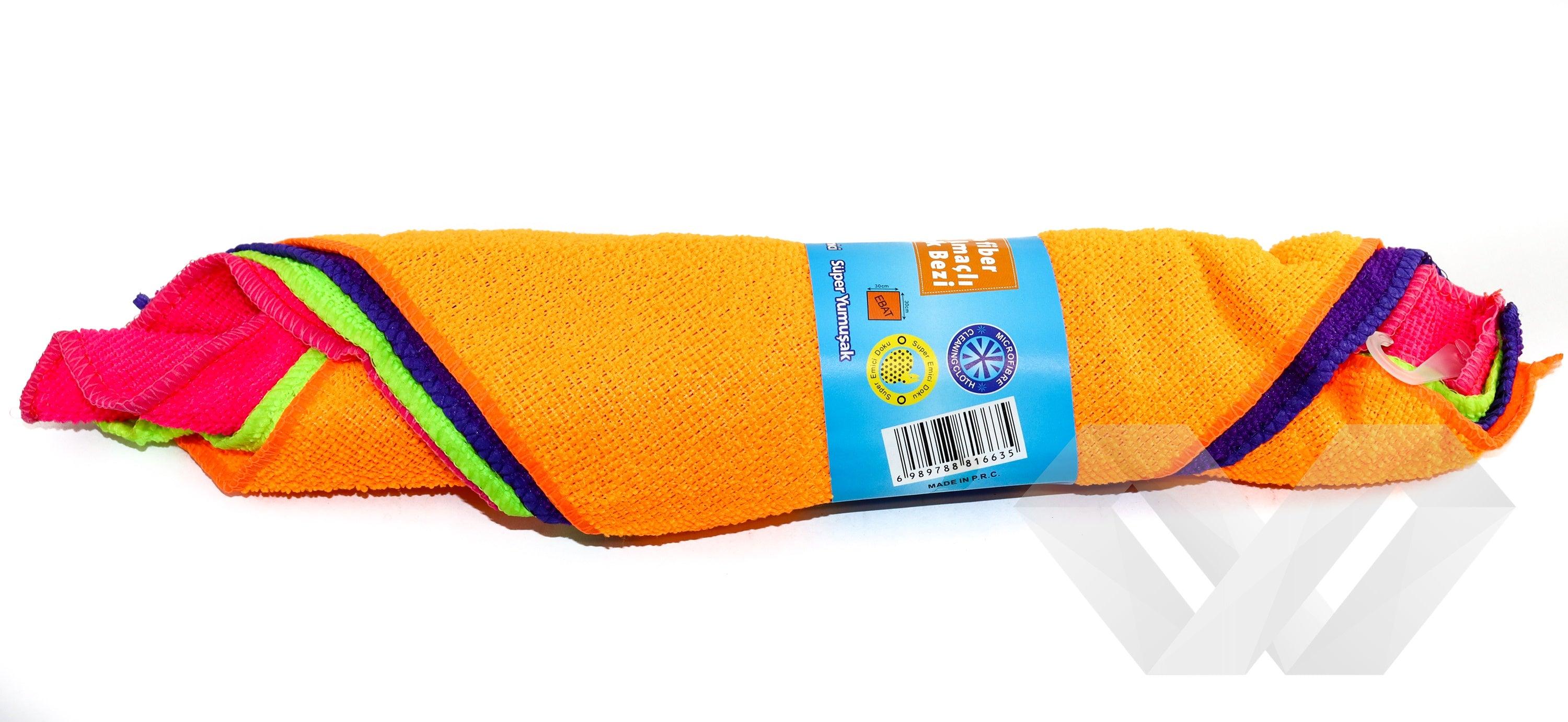 Set lavete microfibra portocaliu