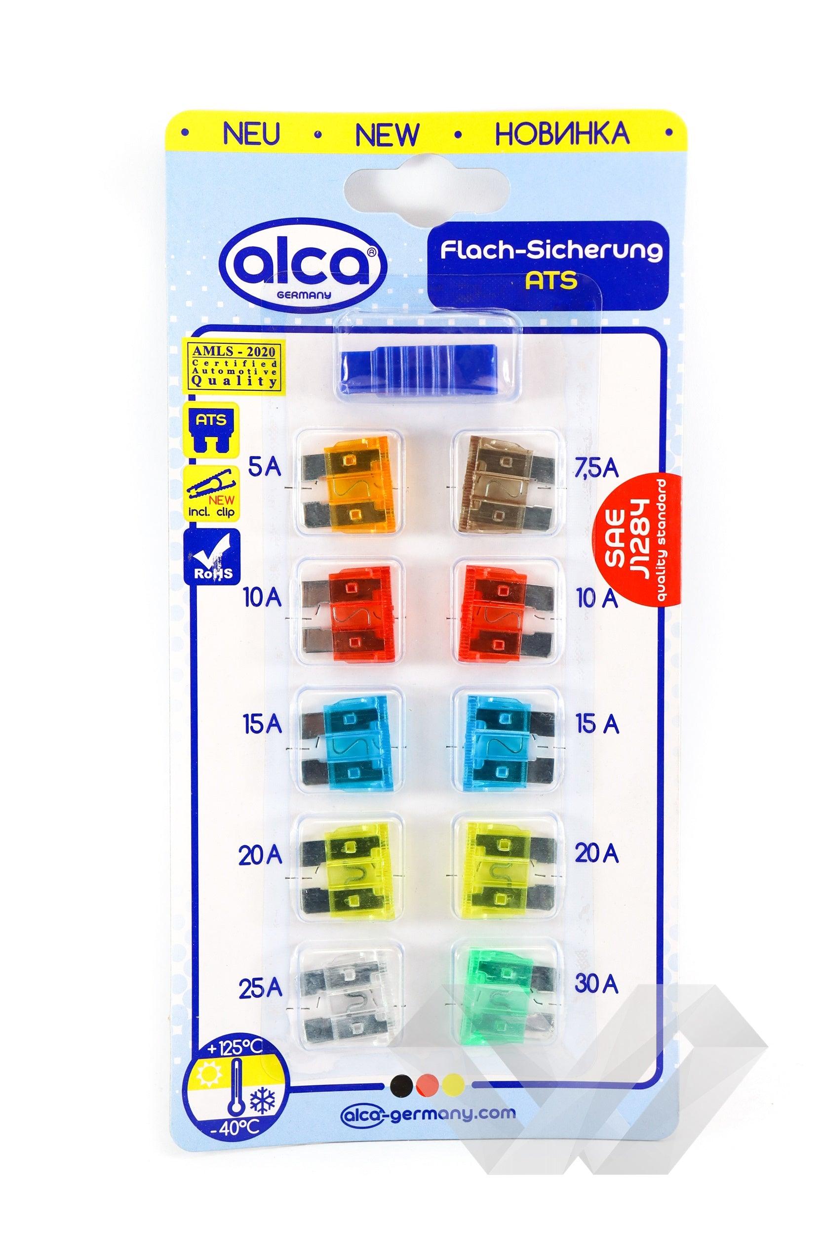 Set sigurante fuzibile plate mari Alca 5-30A - EWO Market