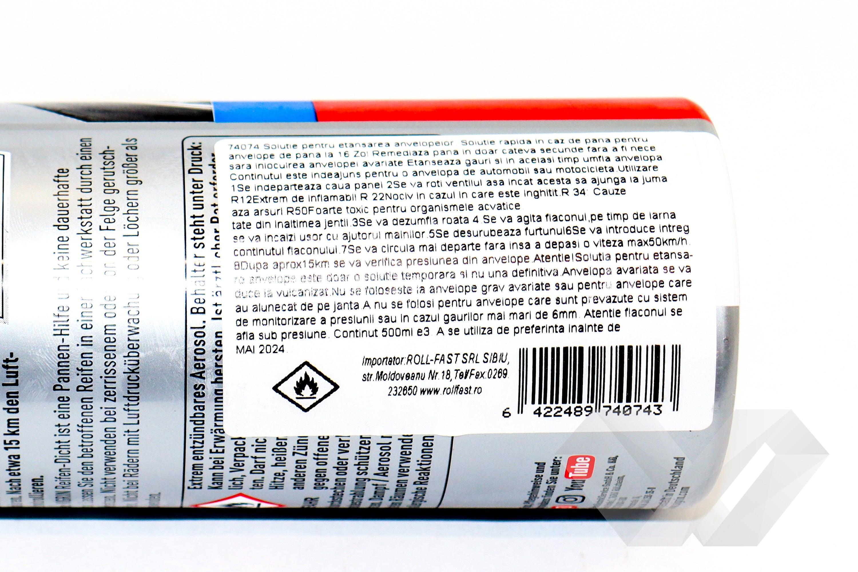 Solutie etansare anvelope Nigrin, 400ml