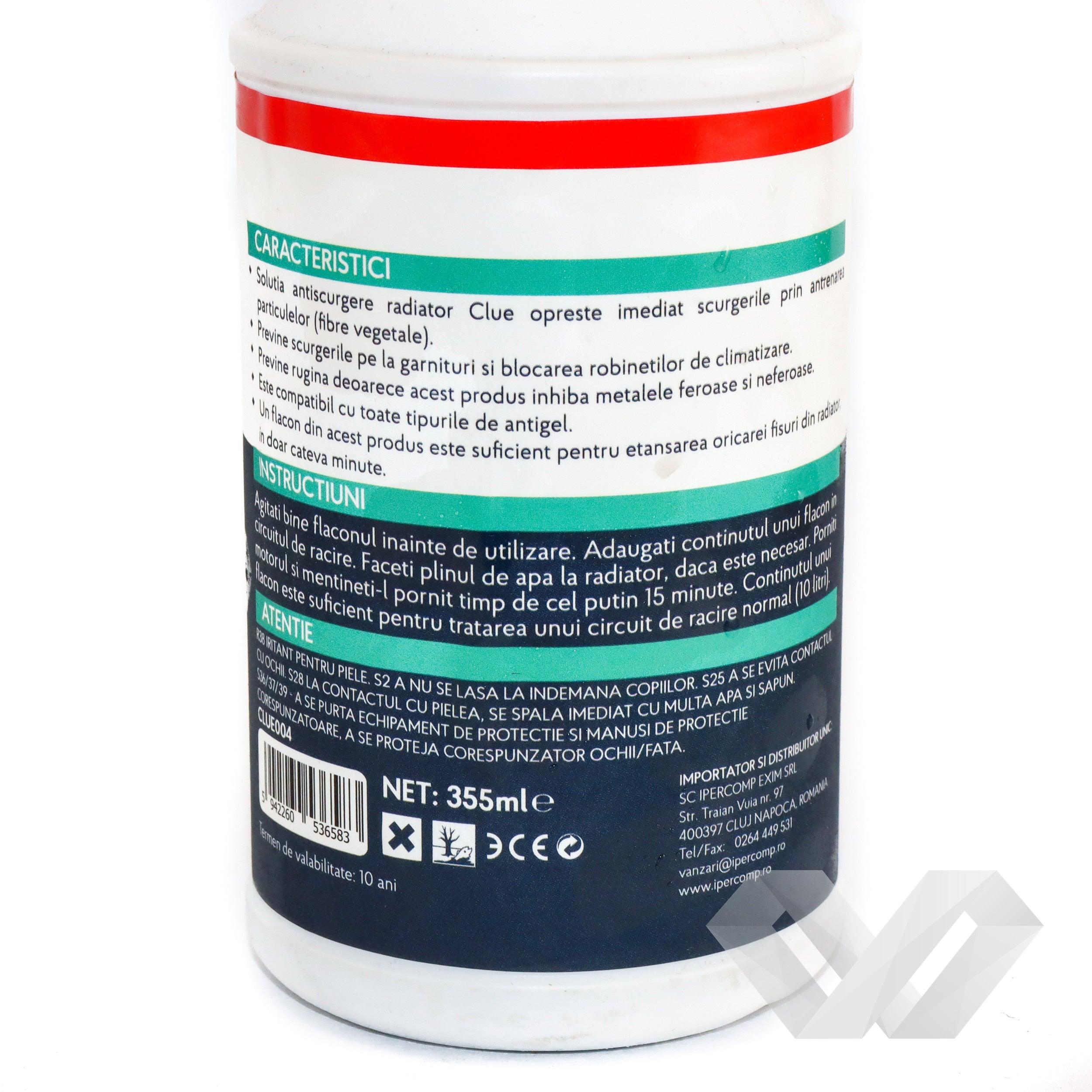 Solutie etansare radiator Clue, 355ml - EWO Market