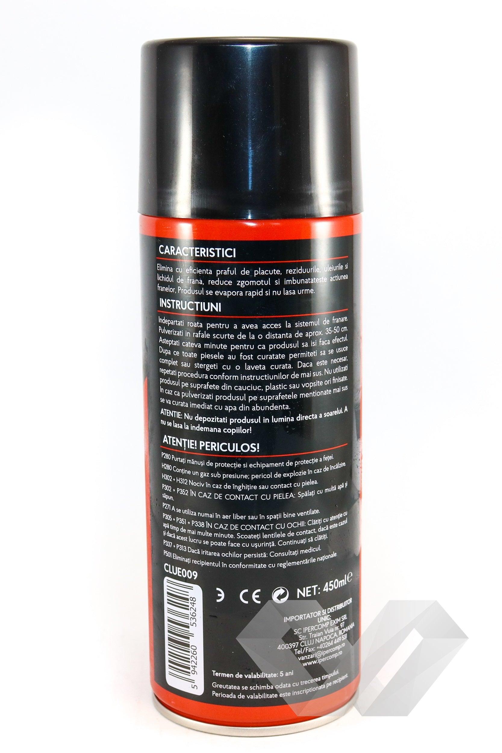 Spray curatat sistem franare Clue, 450ml - EWO Market
