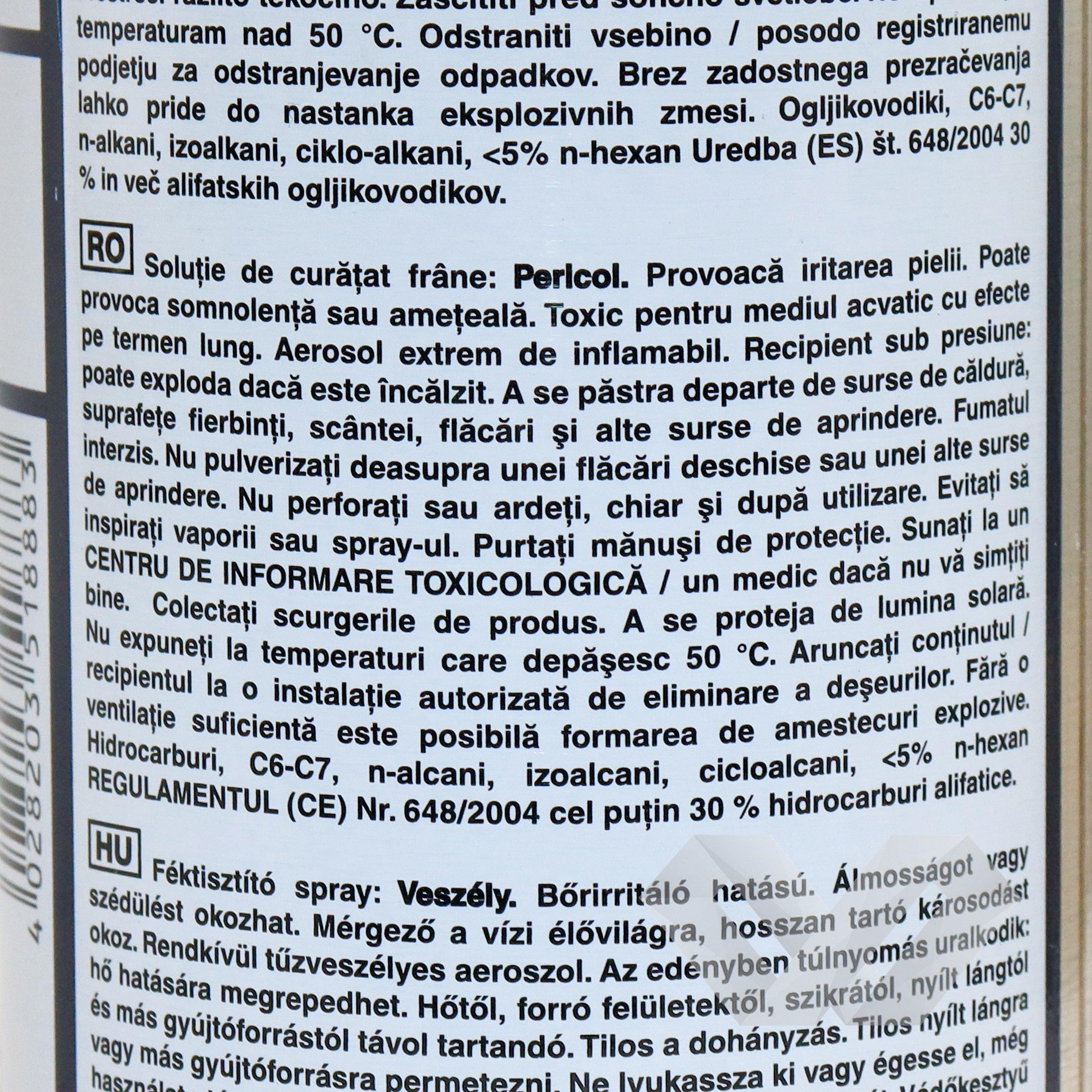 Spray curatat sistem franare FORCH, 500ml