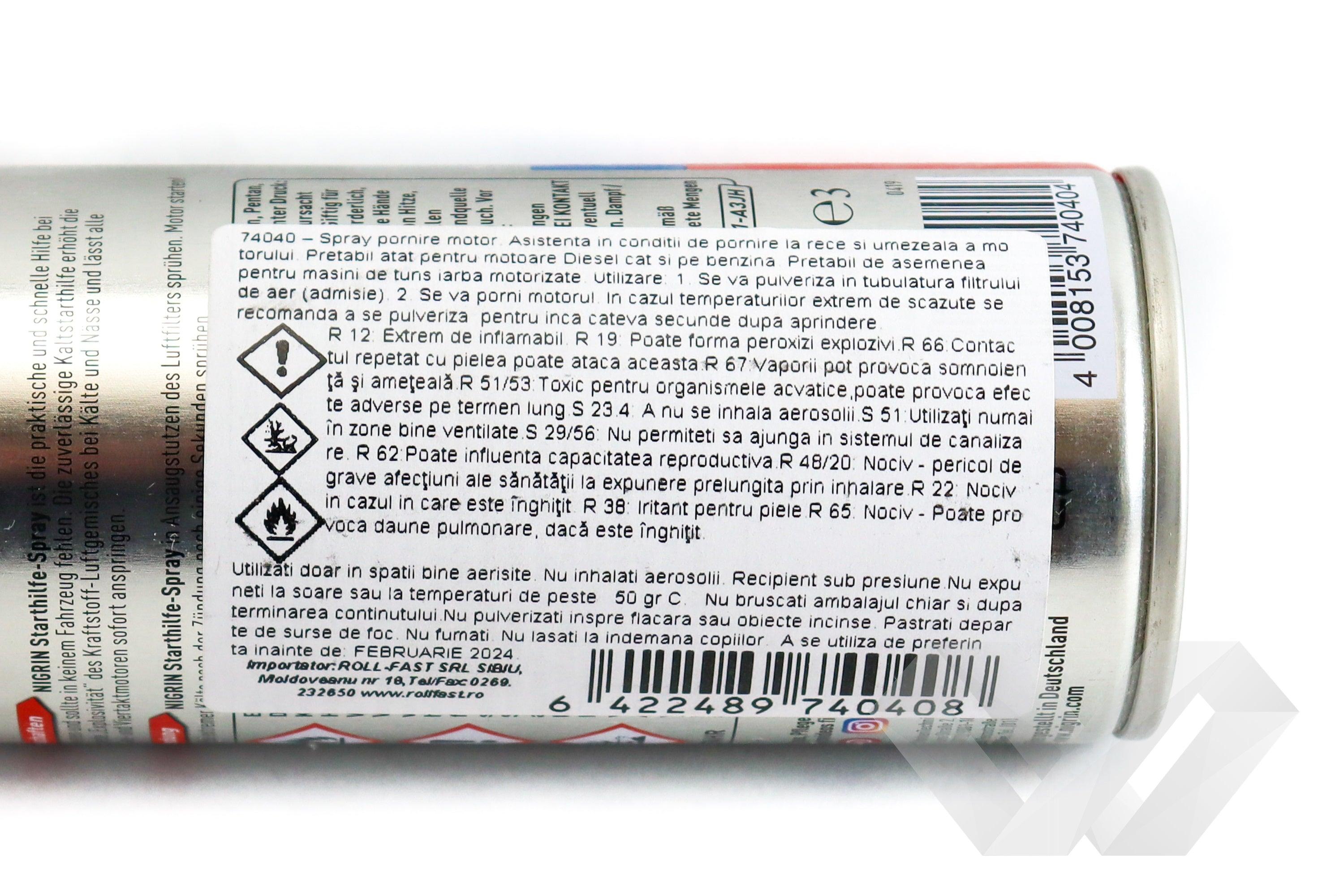 Spray pornire motor Nigrin, 200ml