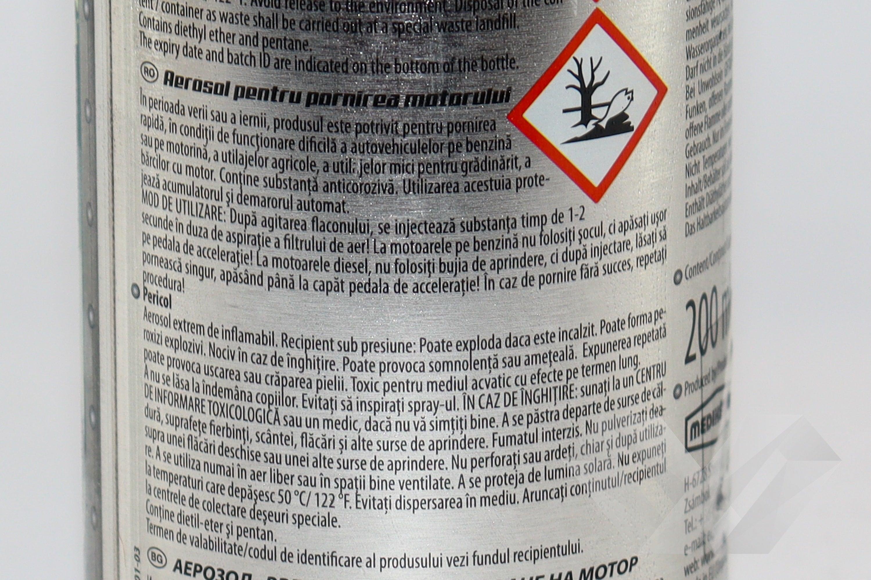 Spray pornire motor Prevent, 200ml