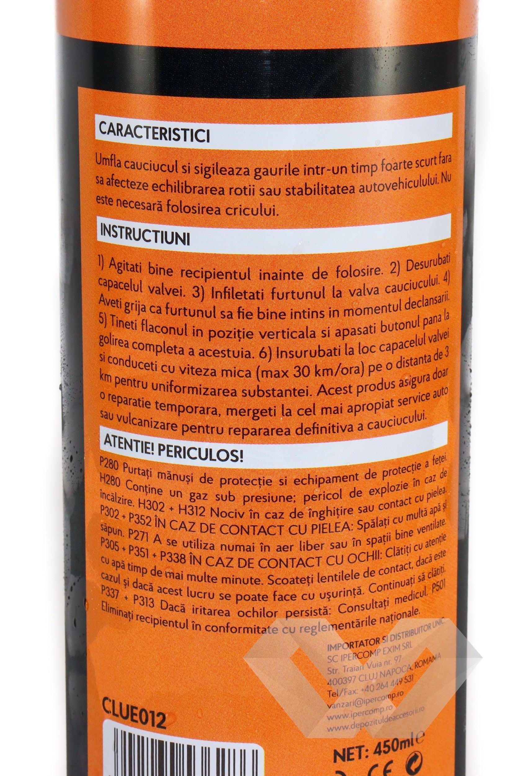 Spray umflat roata Clue, 450ml