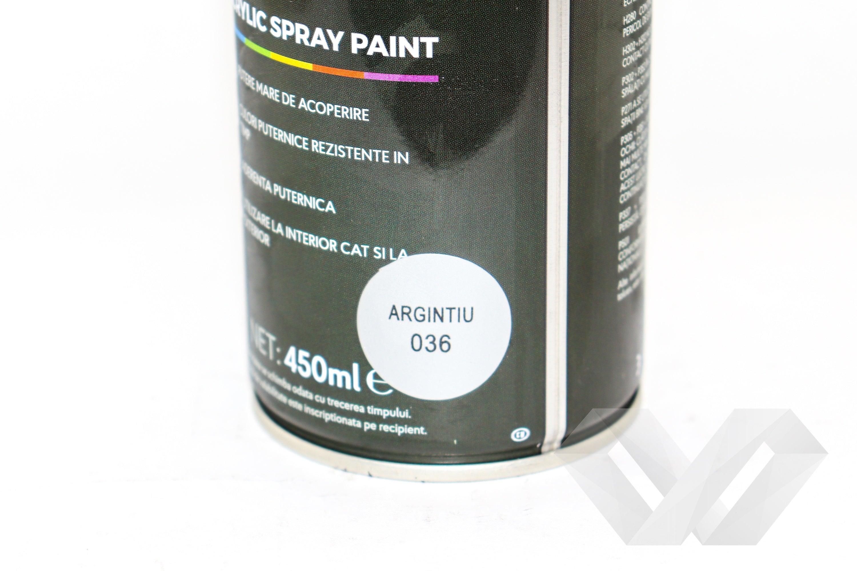 Spray vopsea argintiu Noxaro, 450ml