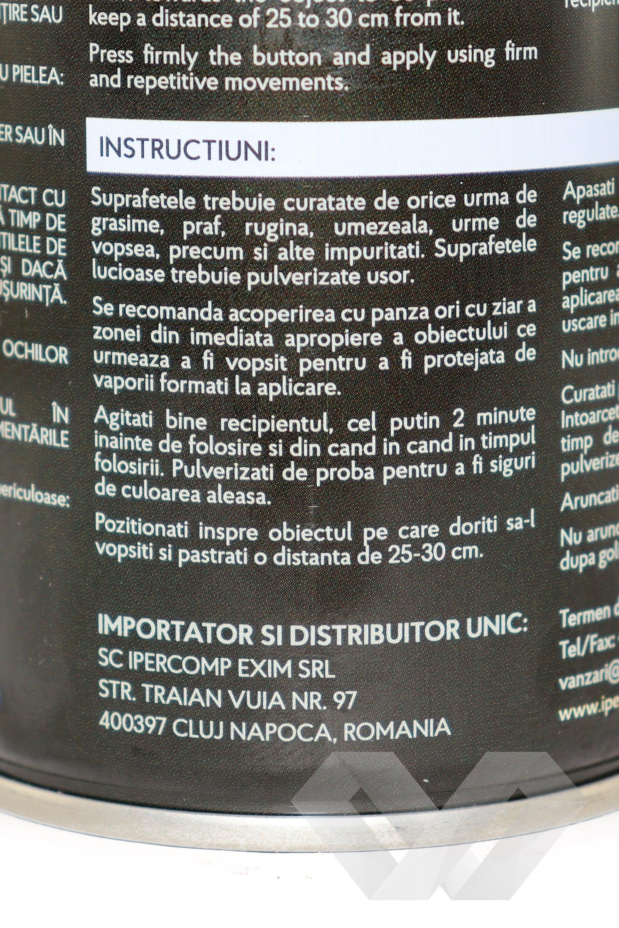 Spray vopsea auto alb lucios Noxaro, 450 ml