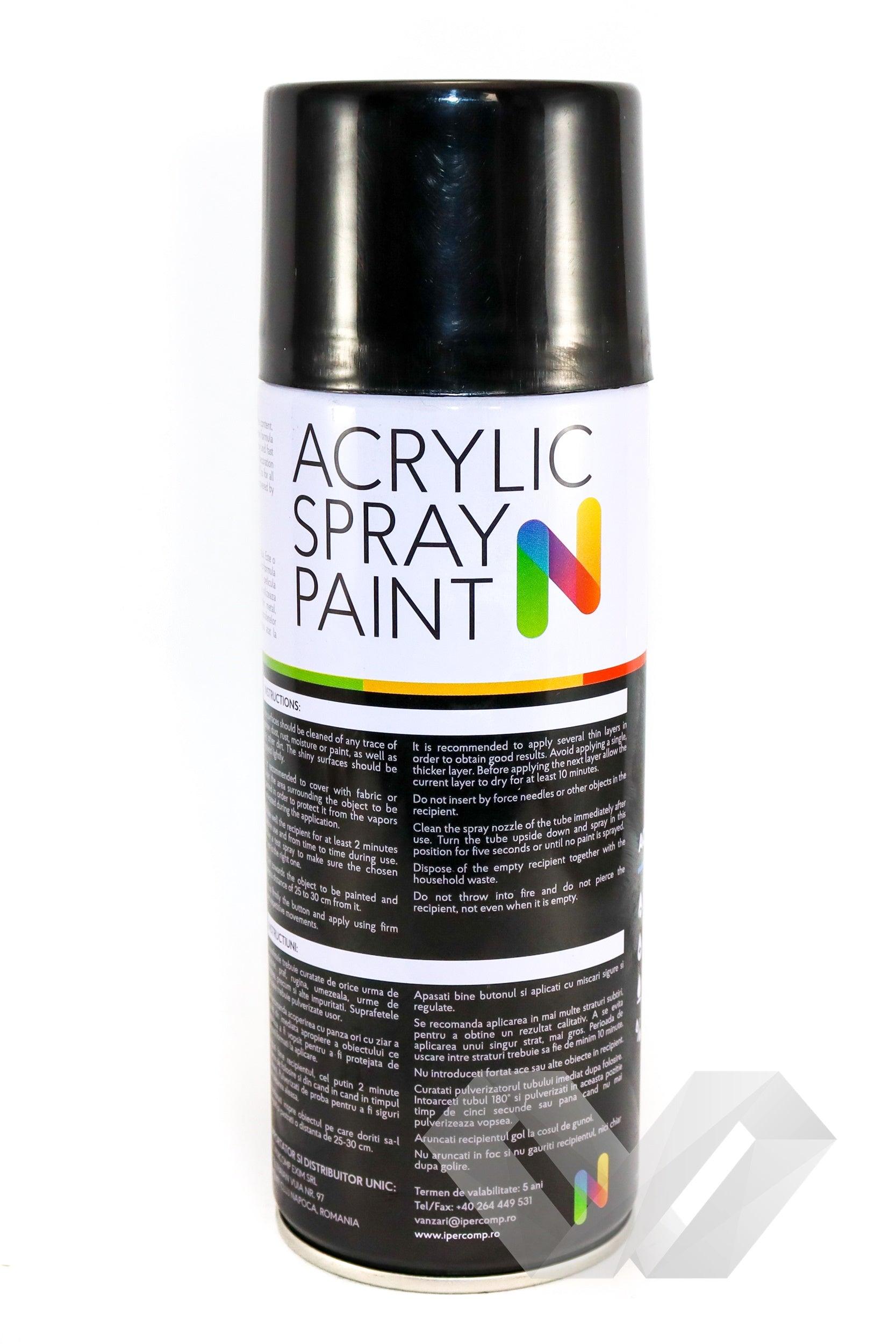 Spray vopsea auto negru termic Noxaro, 450ml