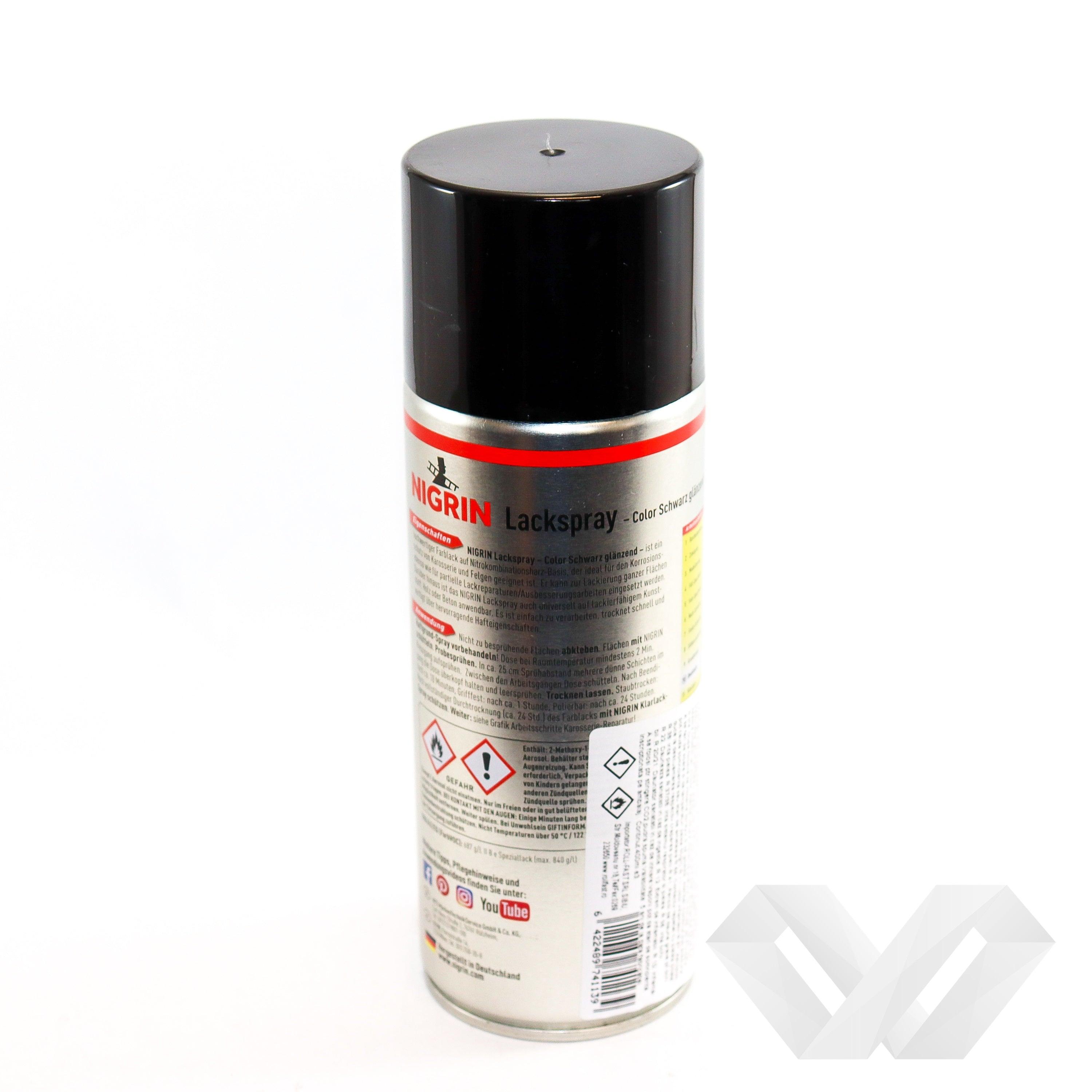 Spray vopsea negru lucios universal Nigrin, 400ml