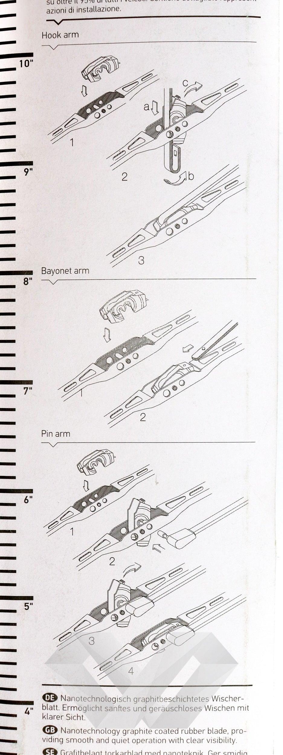 Stergator auto Hella, 19"/475mm